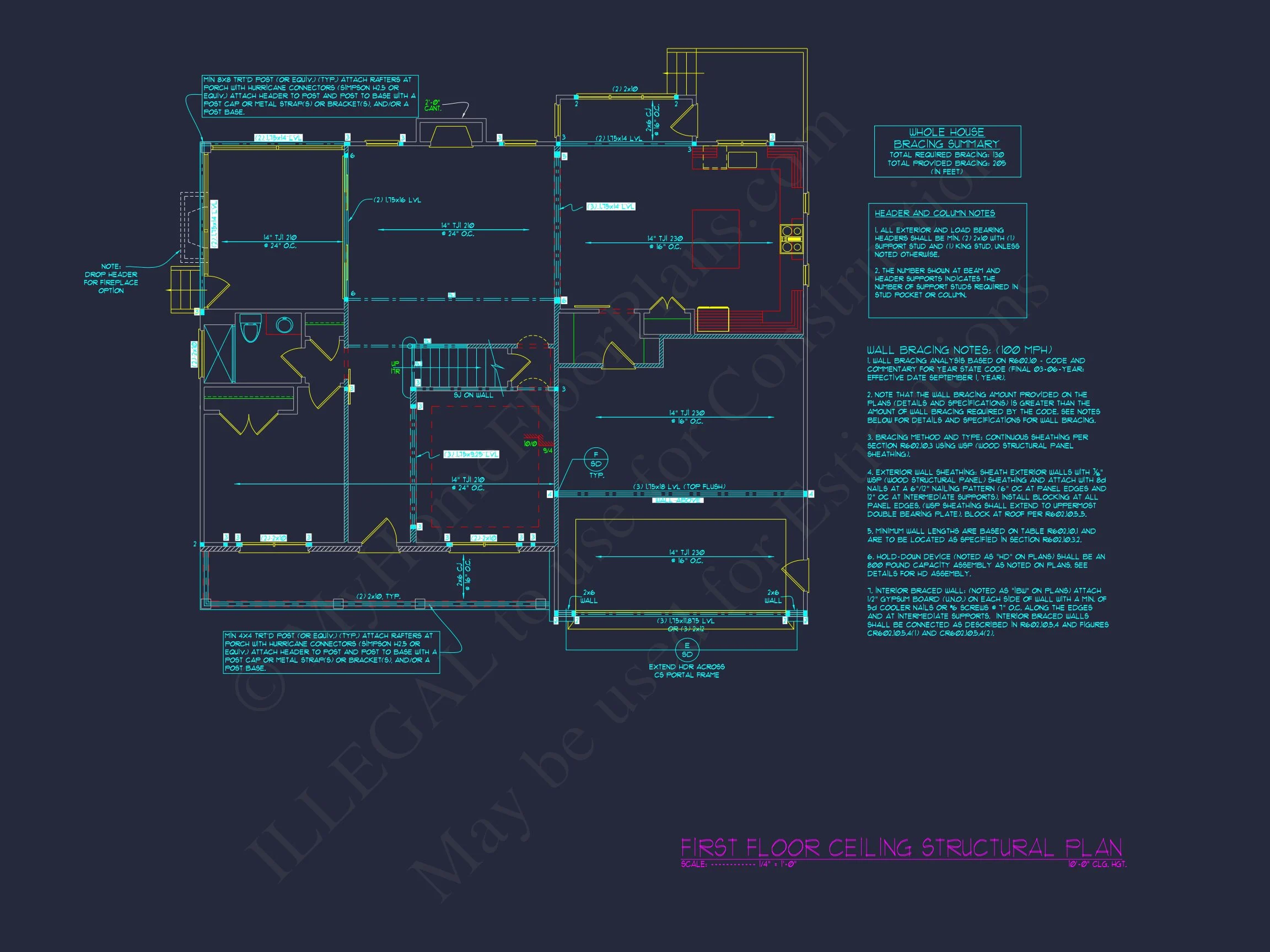 17-2128 HOUSE PLAN - Modern 3 Story House Plan with CAD Designs & Blueprints 13 Modern 3 Story house Plan with CAD Designs & Blueprints