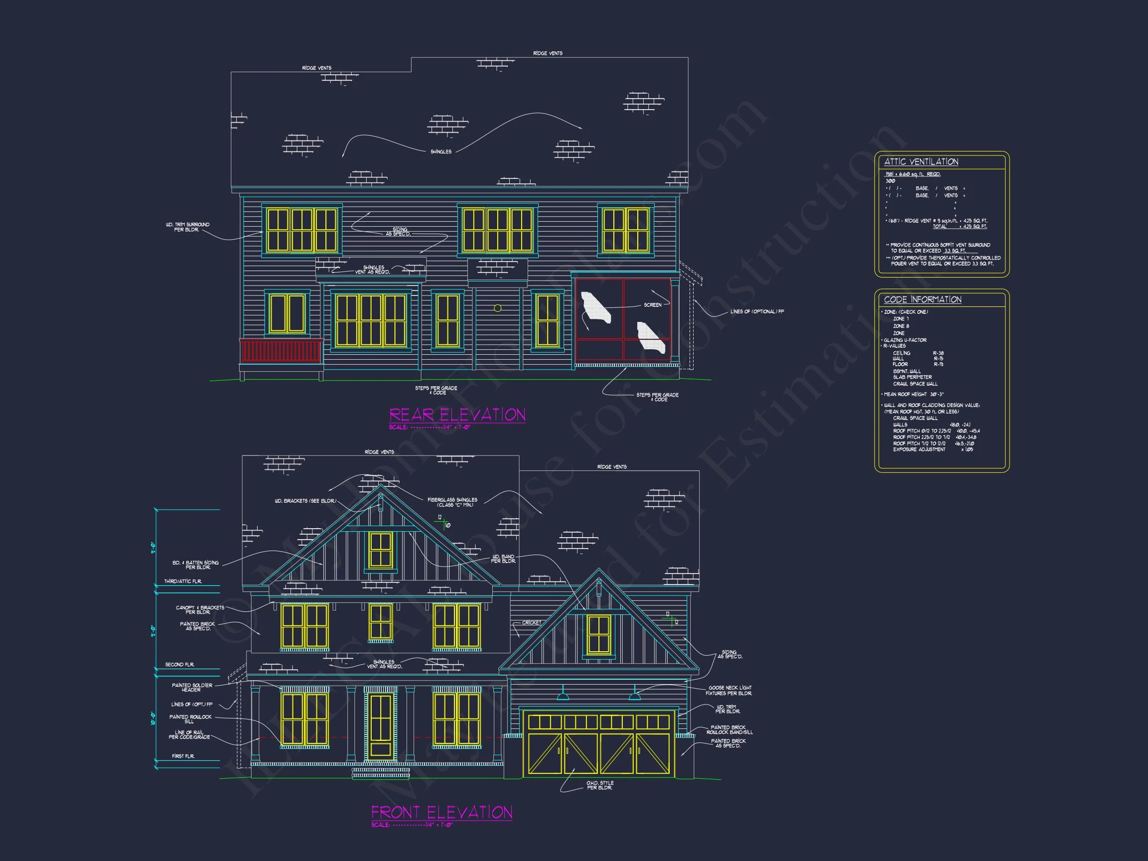 17-2128 HOUSE PLAN - Modern 3 Story House Plan with CAD Designs & Blueprints 4 Modern 3 Story house Plan with CAD Designs & Blueprints