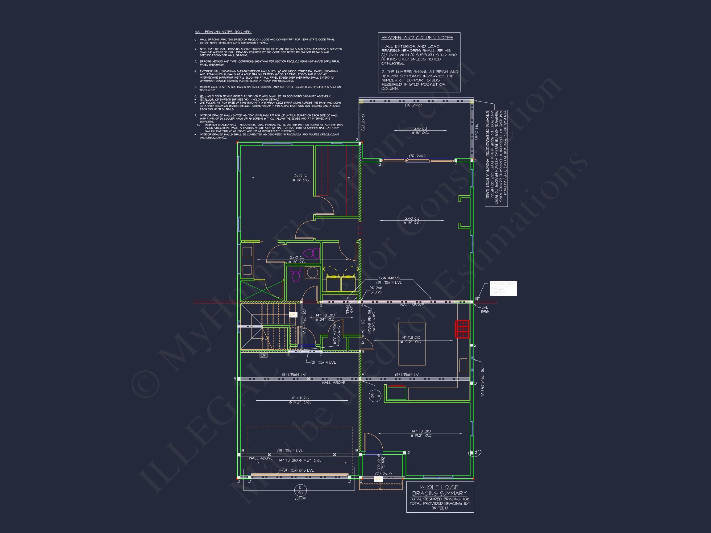 17-1718 HOUSE PLAN - Modern Farmhouse Floor Plan with CAD Designs & Features 11 Modern Farmhouse Floor Plan with CAD Designs & Features