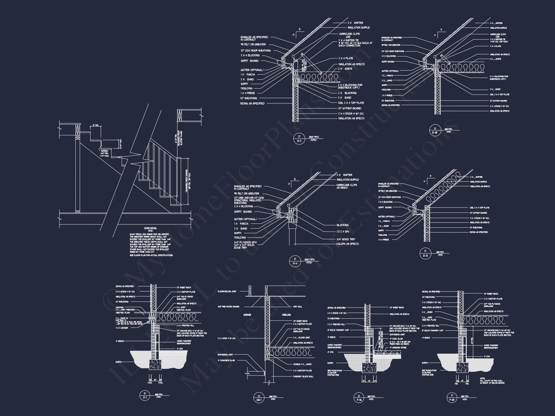17-1704 HOUSE PLAN - Elegant House Plan with 2-Story Floor Plan and CAD Designs 23 Elegant house Plan with 2-Story Floor Plan and CAD Designs