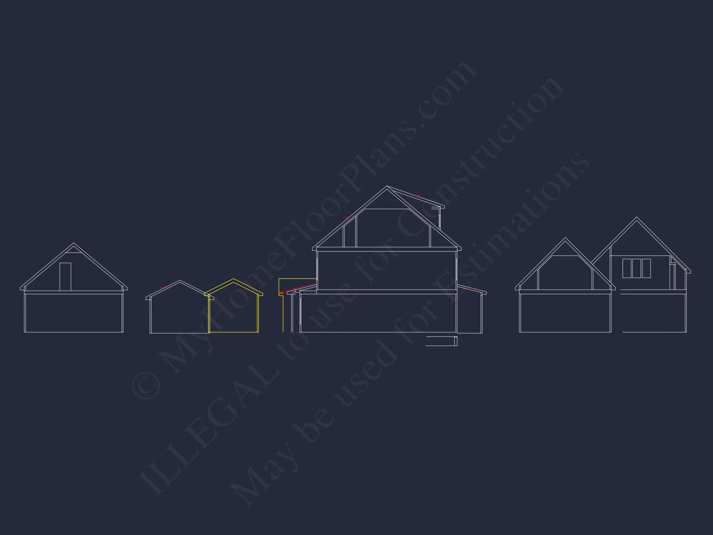 17-1704 HOUSE PLAN - Elegant House Plan with 2-Story Floor Plan and CAD Designs 21 Elegant house Plan with 2-Story Floor Plan and CAD Designs
