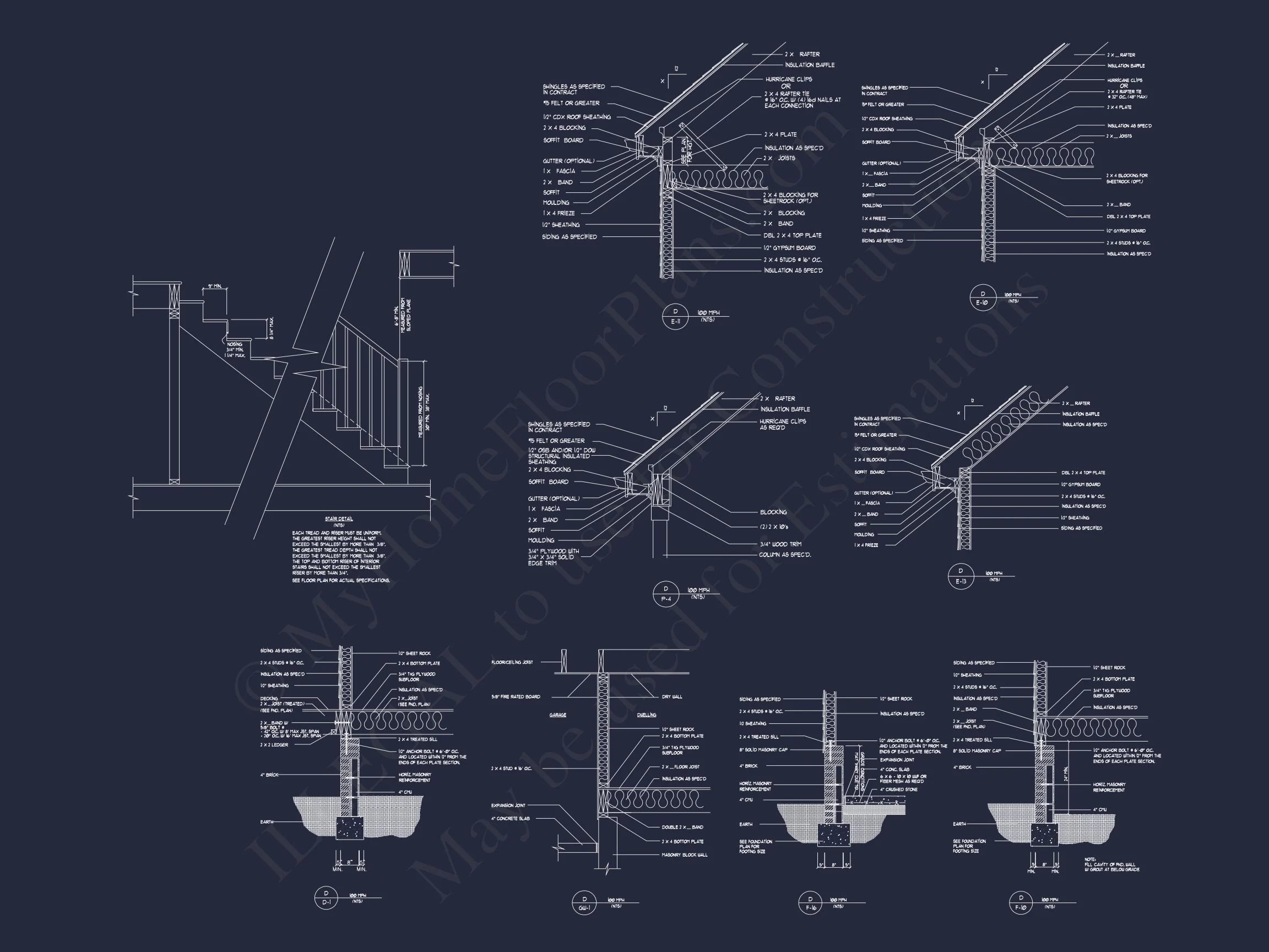 17-1704 HOUSE PLAN - Elegant House Plan with 2-Story Floor Plan and CAD Designs 19 Elegant house Plan with 2-Story Floor Plan and CAD Designs