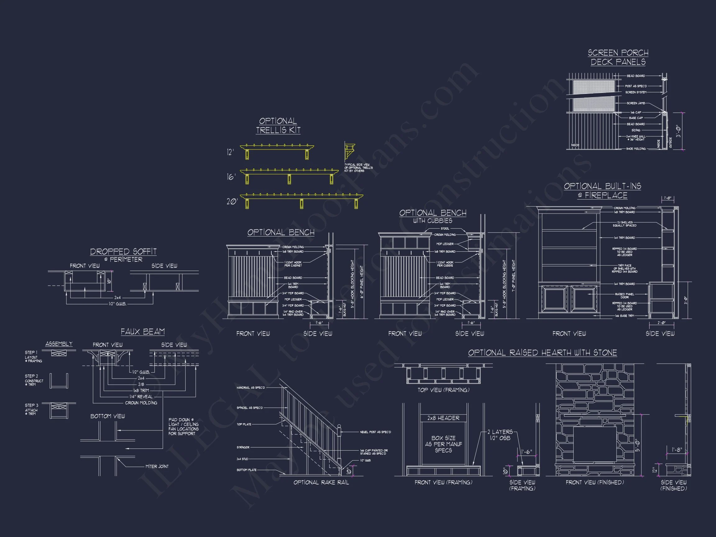 17-1704 HOUSE PLAN - Elegant House Plan with 2-Story Floor Plan and CAD Designs 18 Elegant house Plan with 2-Story Floor Plan and CAD Designs