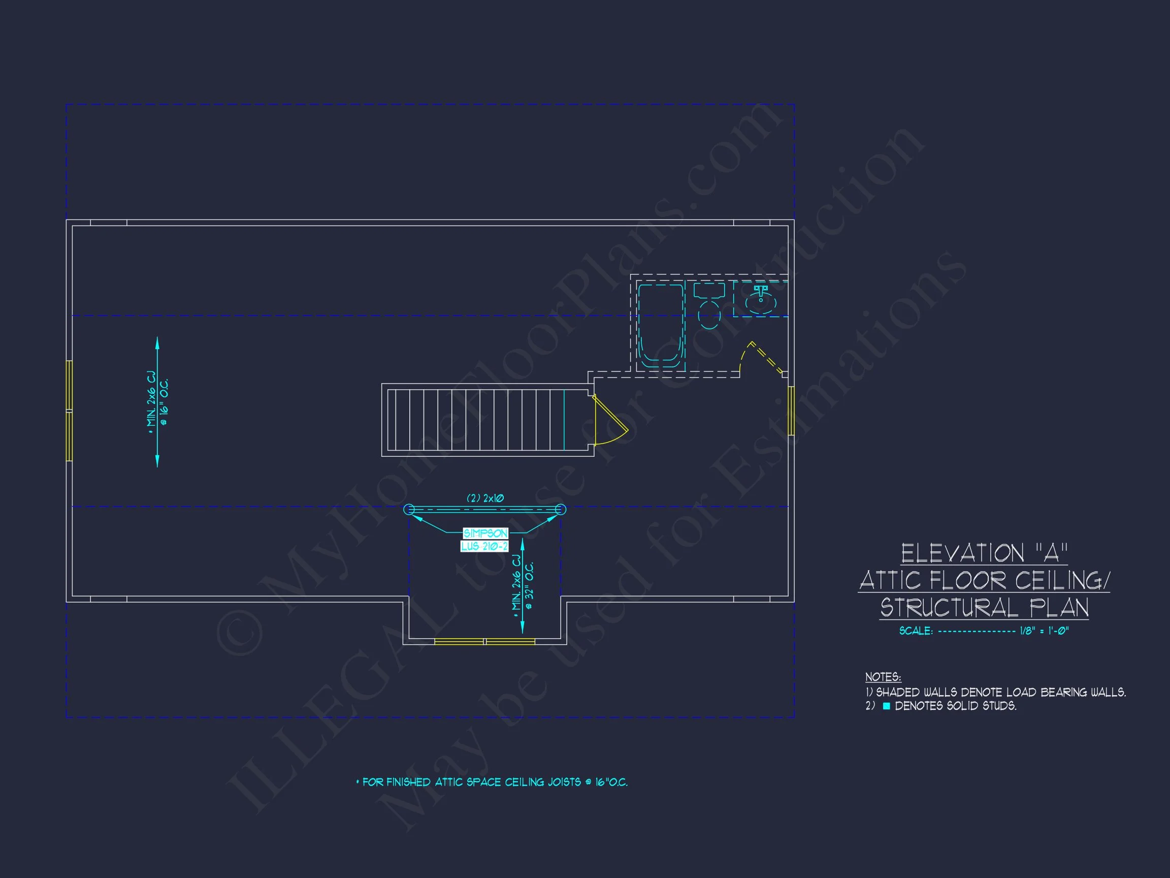 17-1704 HOUSE PLAN - Elegant House Plan with 2-Story Floor Plan and CAD Designs 15 Elegant house Plan with 2-Story Floor Plan and CAD Designs