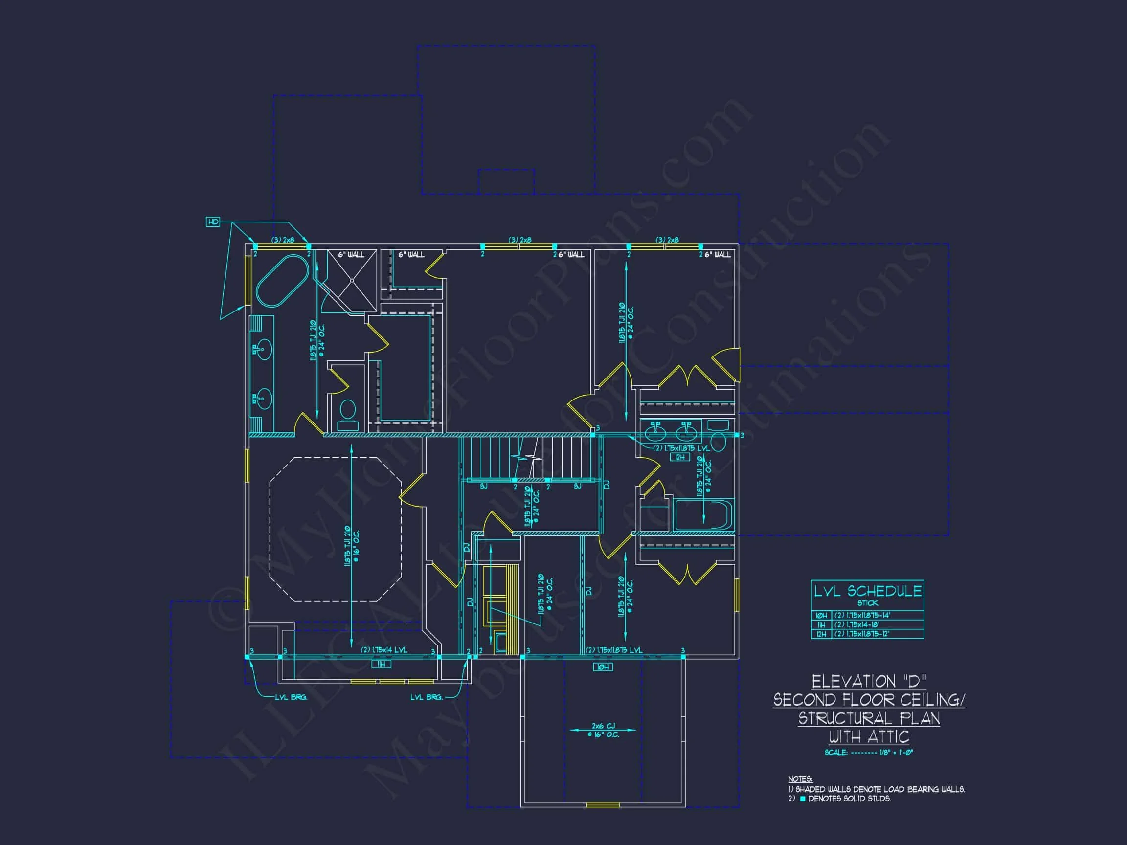 17-1704 HOUSE PLAN - Elegant House Plan with 2-Story Floor Plan and CAD Designs 14 Elegant house Plan with 2-Story Floor Plan and CAD Designs