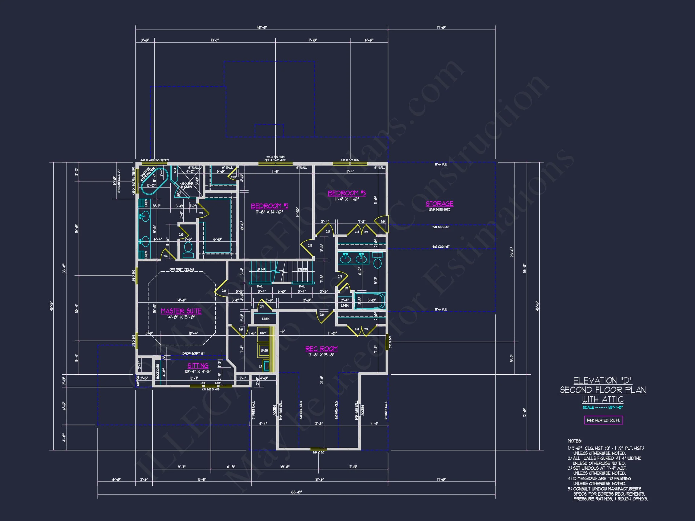 17-1704 HOUSE PLAN - Elegant House Plan with 2-Story Floor Plan and CAD Designs 10 Elegant house Plan with 2-Story Floor Plan and CAD Designs