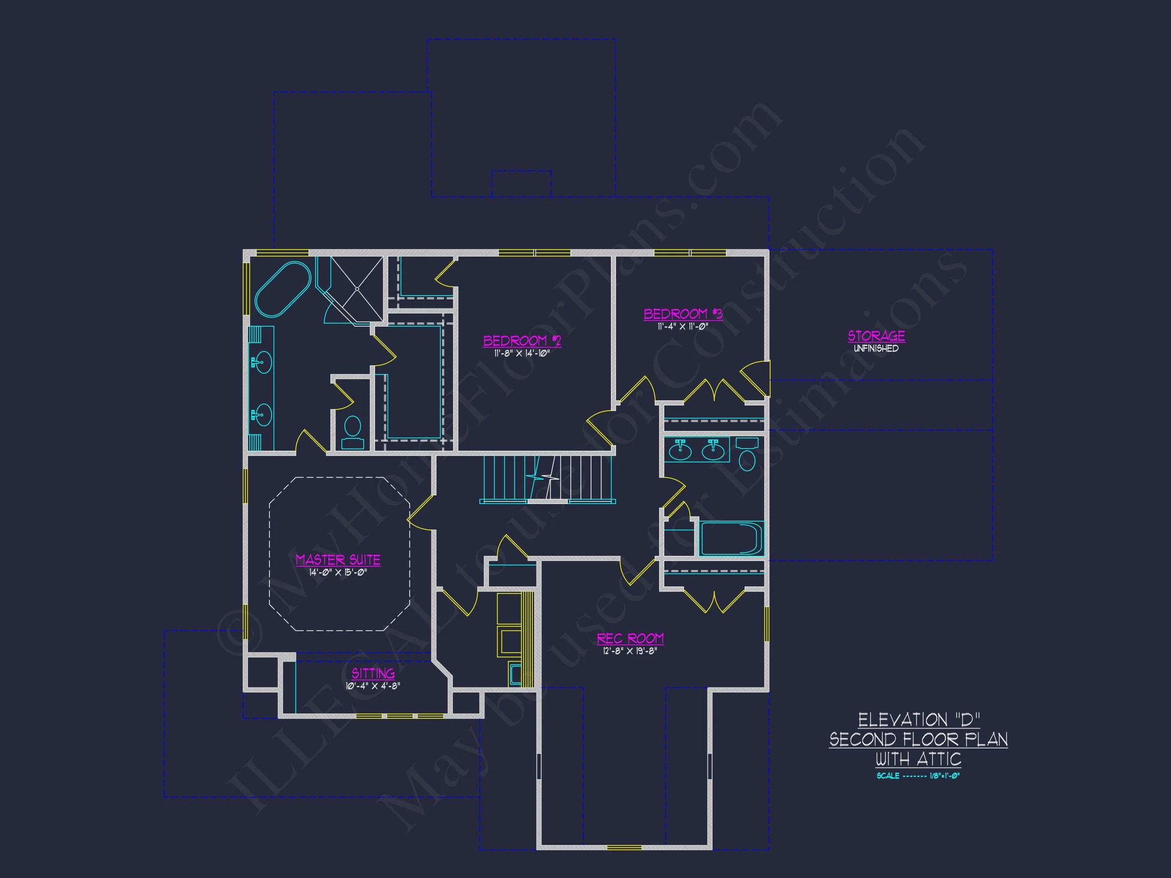 17-1704 HOUSE PLAN - Elegant House Plan with 2-Story Floor Plan and CAD Designs 7 Elegant house Plan with 2-Story Floor Plan and CAD Designs