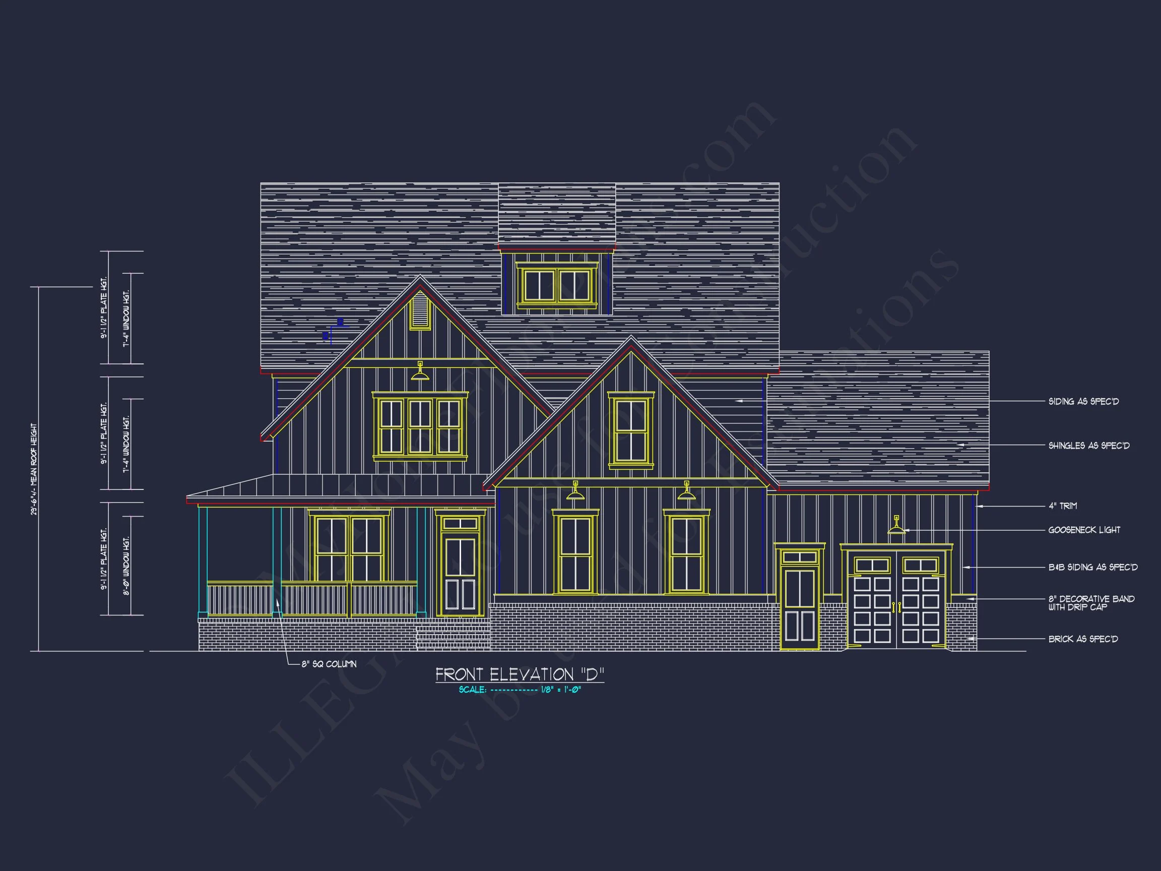 17-1704 HOUSE PLAN - Elegant House Plan with 2-Story Floor Plan and CAD Designs 3 Elegant house Plan with 2-Story Floor Plan and CAD Designs