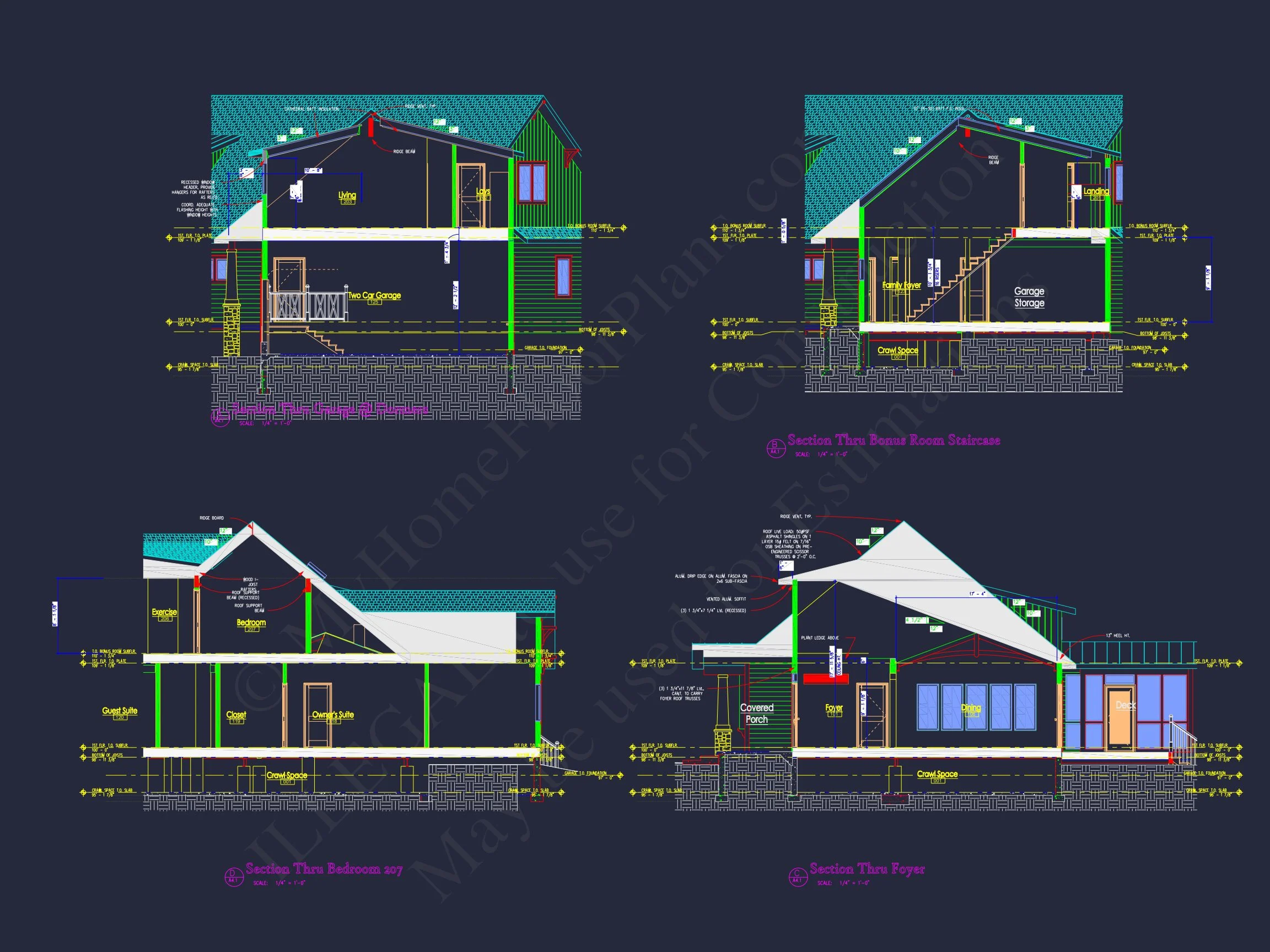 17-1676 HOUSE PLAN - Charming Craftsman House Plan with 1.5 Floors and Angled Garage 13 Charming Craftsman house Plan with 1.5 Floors and Angled Garage
