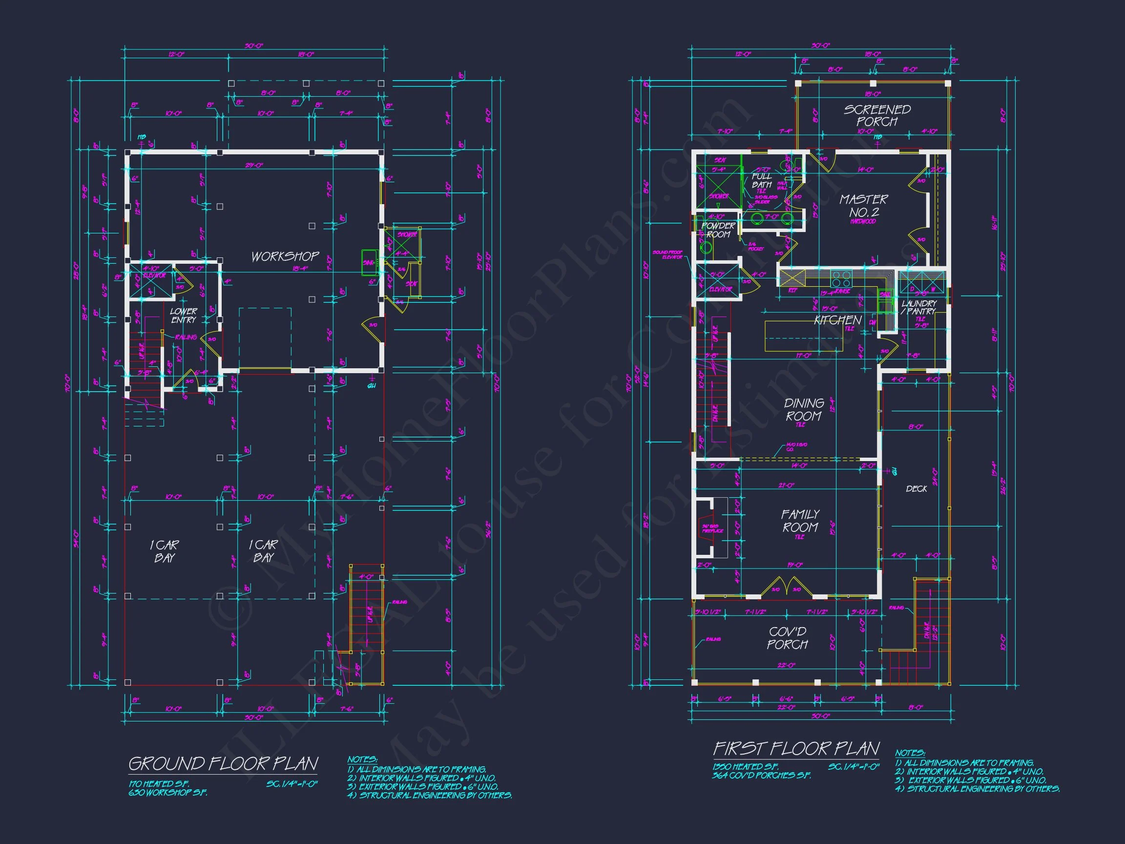 17-1625 HOUSE PLAN - Charming Coastal House Plan with 4 Beds | CAD Architecture Design 7 CAD Architecture Design