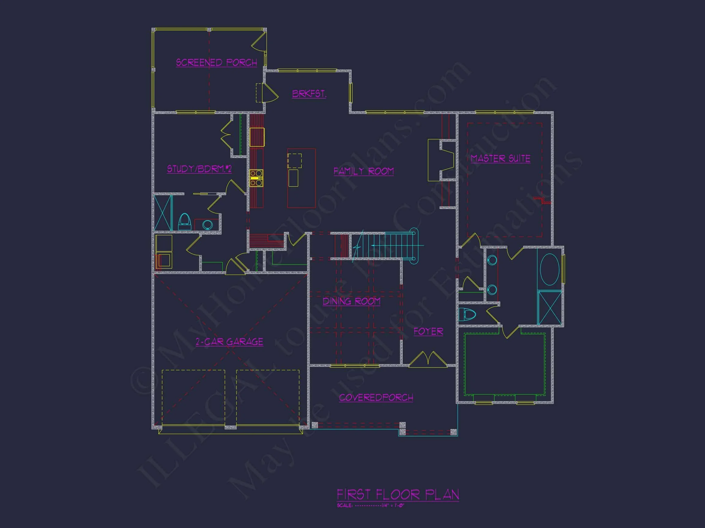 17-1577 HOUSE PLAN - Craftsman House Plan with 2 Floors, CAD Designs & Features 6 Craftsman house Plan with 2 Floors, CAD Designs & Features