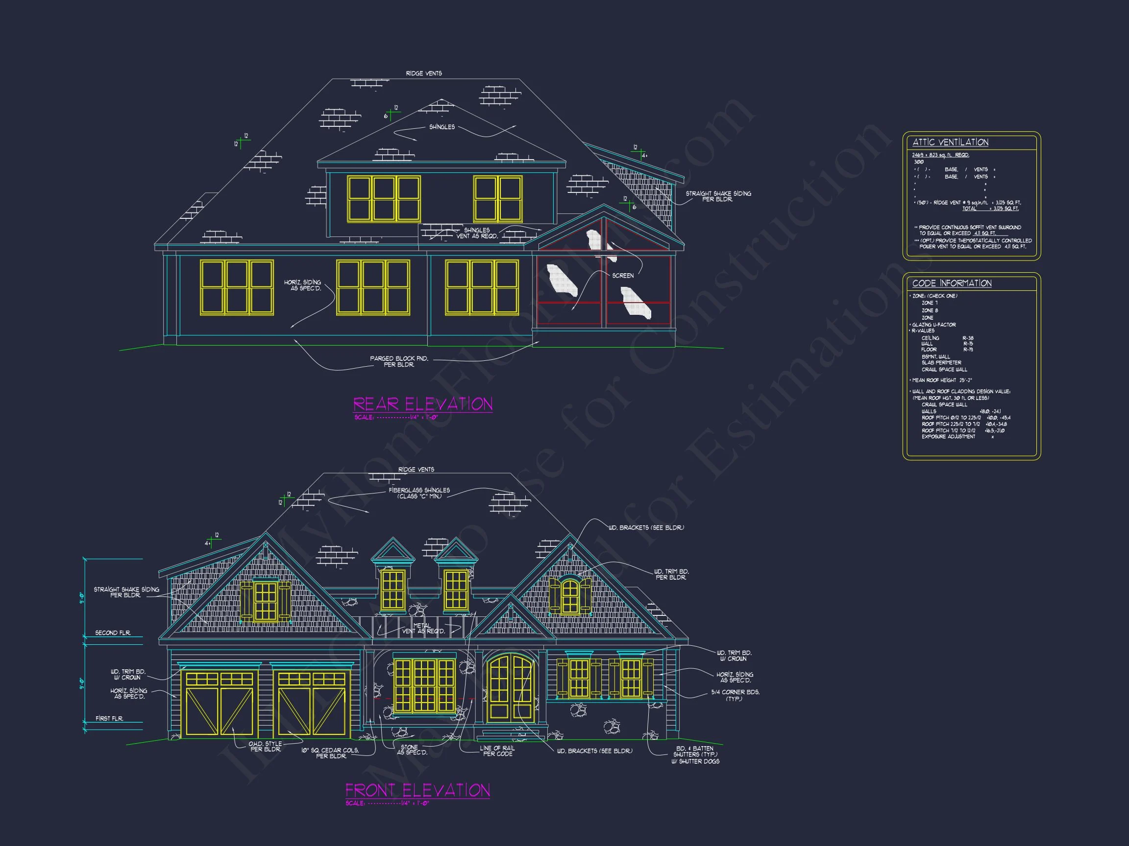 17-1577 HOUSE PLAN - Craftsman House Plan with 2 Floors, CAD Designs & Features 4 Craftsman house Plan with 2 Floors, CAD Designs & Features
