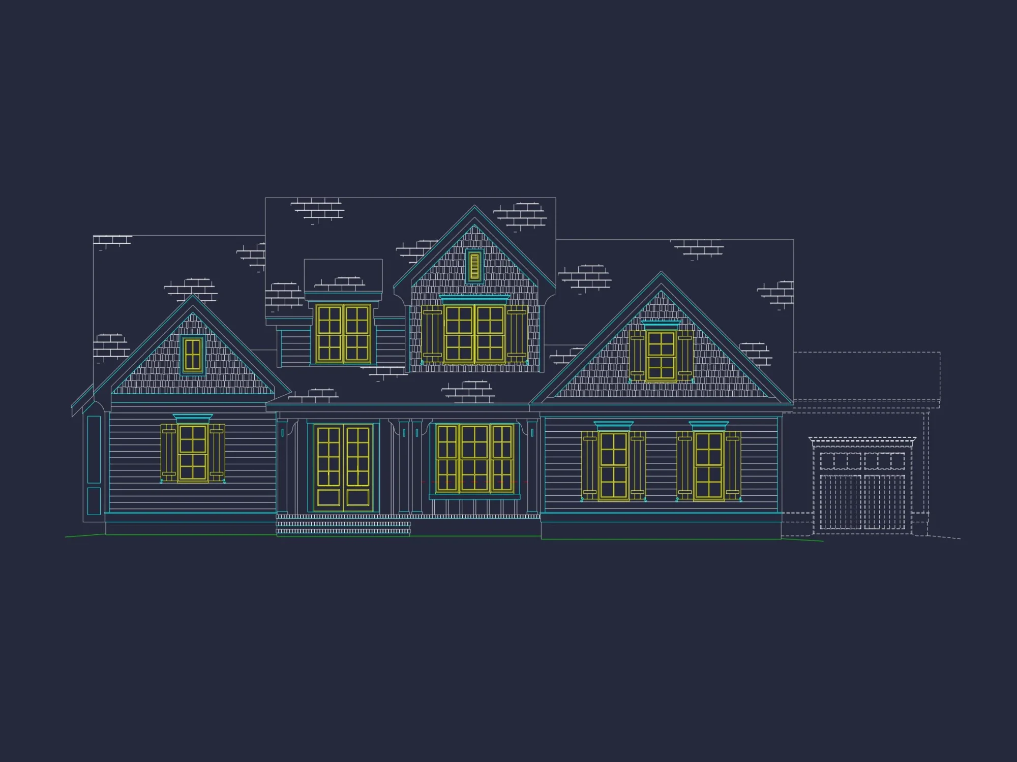 Elegant house Plan with 4 Bedrooms, CAD Designs & Features