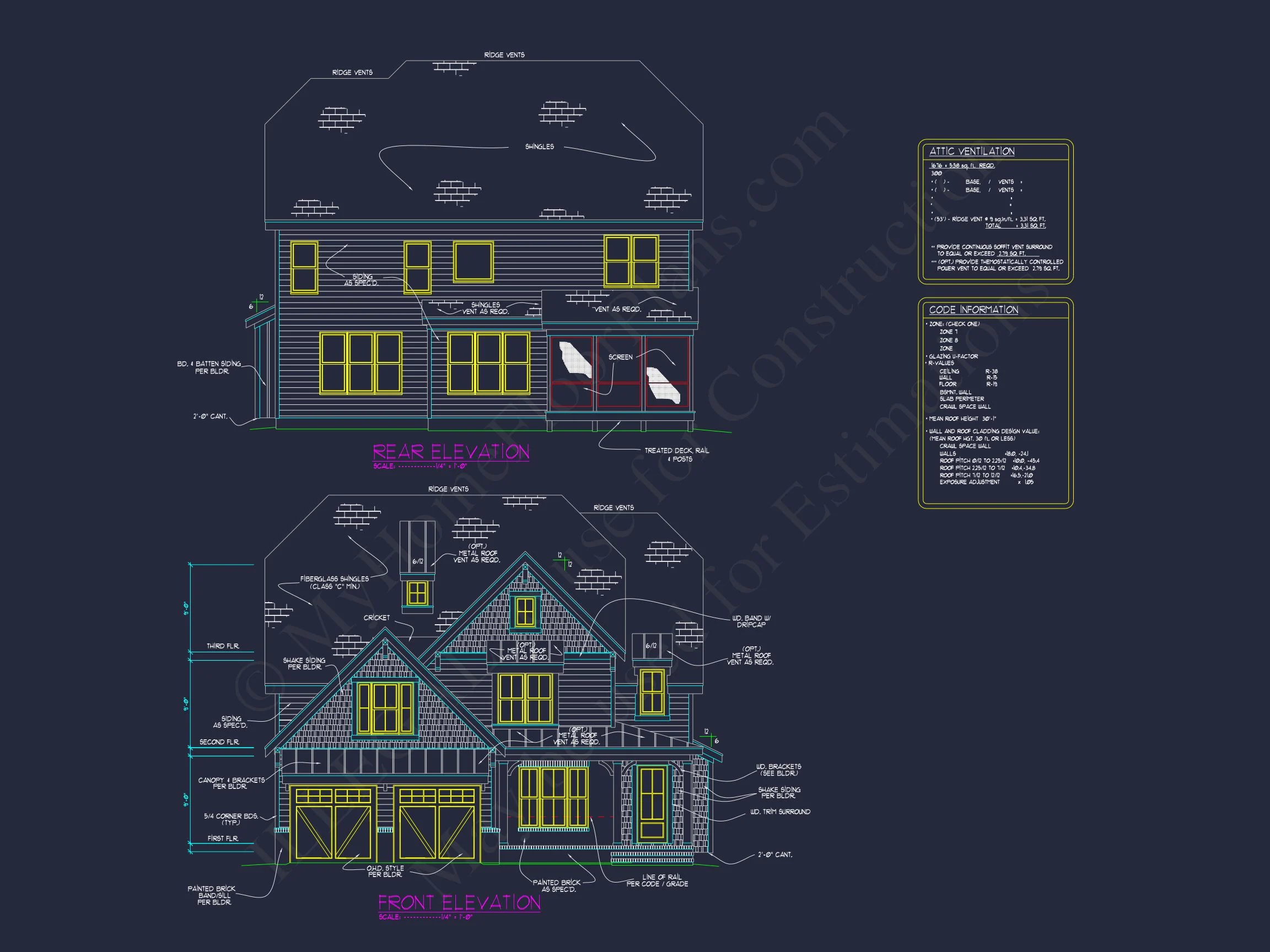 17-1436 HOUSE PLAN - Modern Farmhouse House Plan with Detailed Blueprint Designs 22 Modern Farmhouse house Plan with Detailed Blueprint Designs
