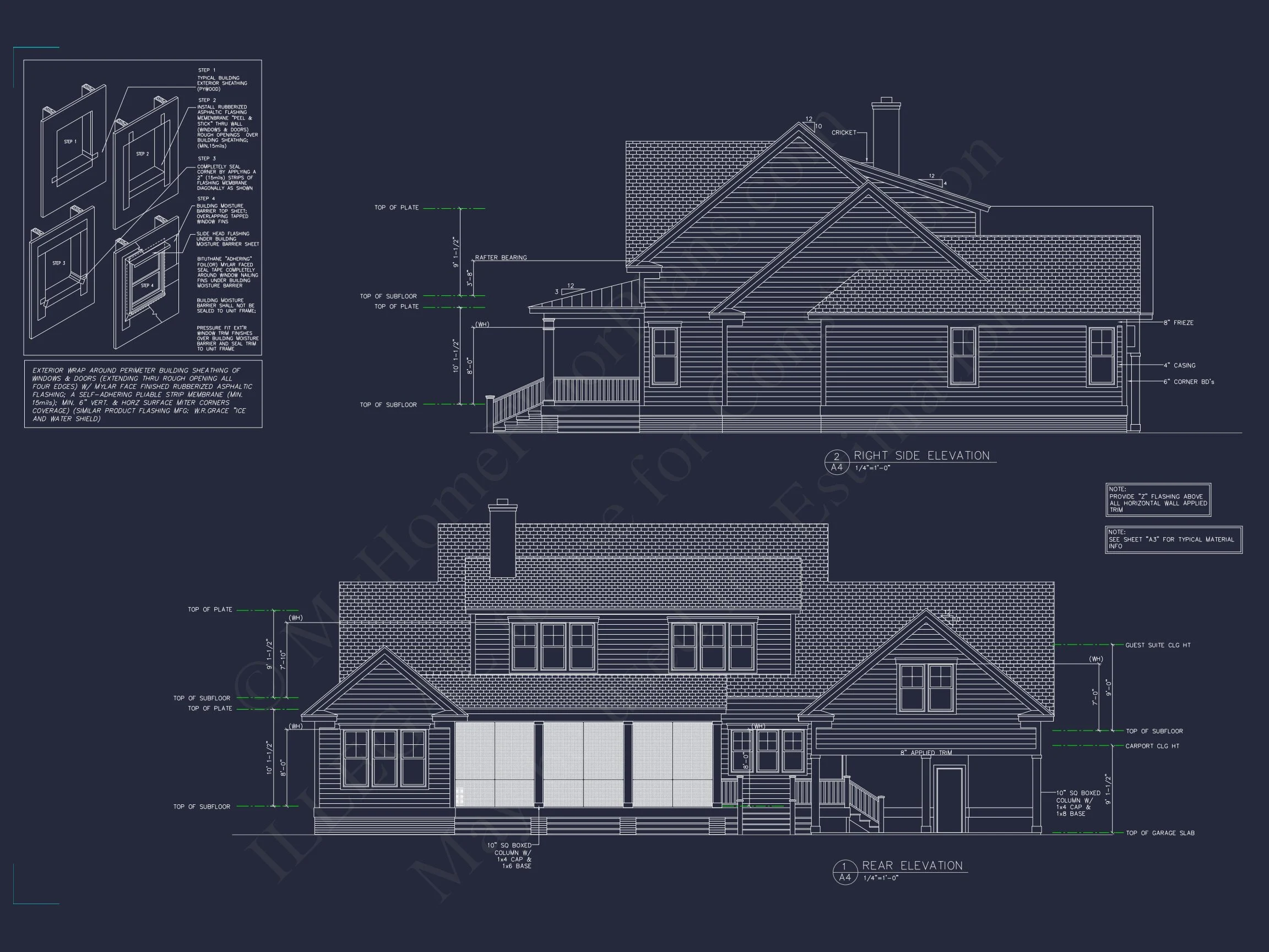 17-1397 HOUSE PLAN - Spacious House CAD Floor Plan with Custom Architectural Designs 4 Spacious house CAD Floor Plan with Custom Architectural Designs