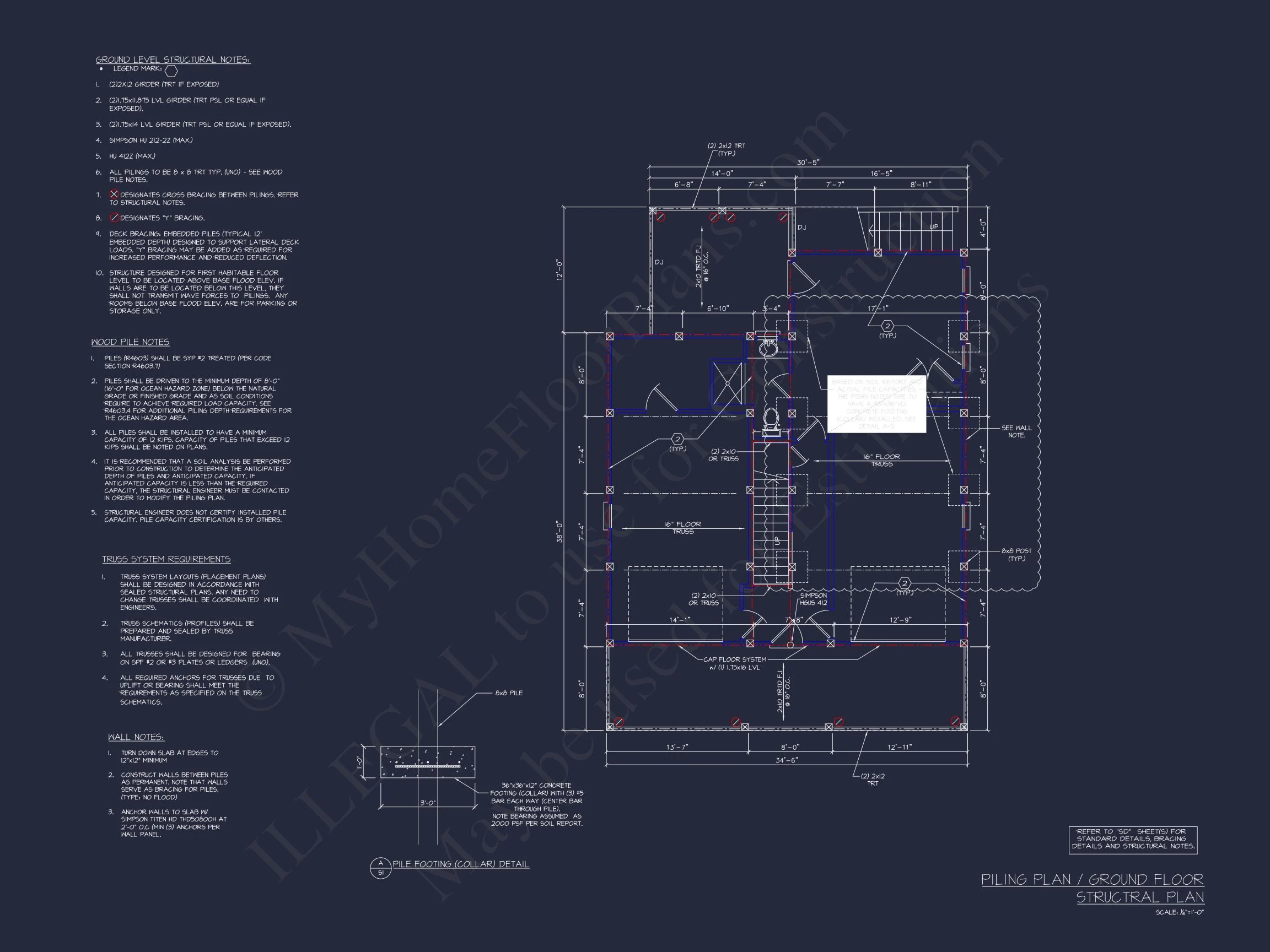 17-1380 HOUSE PLAN - Coastal House Plan with 4 Beds, Open Floor Plan & CAD Designs 37 Coastal house Plan with 4 Beds, Open Floor Plan & CAD Designs