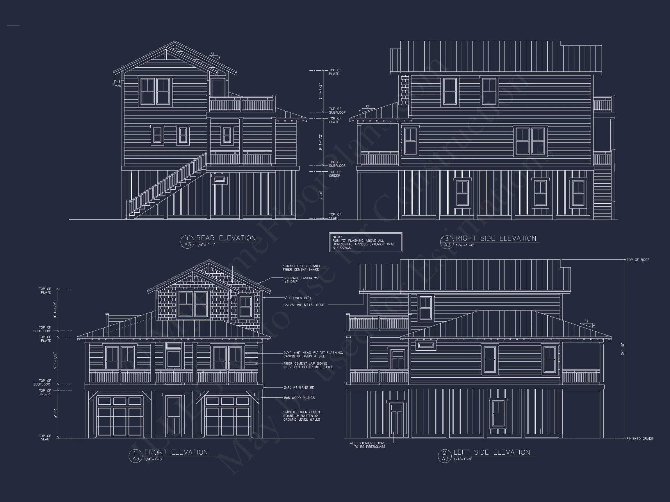 17-1380 HOUSE PLAN - Coastal House Plan with 4 Beds, Open Floor Plan & CAD Designs 30 Coastal house Plan with 4 Beds, Open Floor Plan & CAD Designs