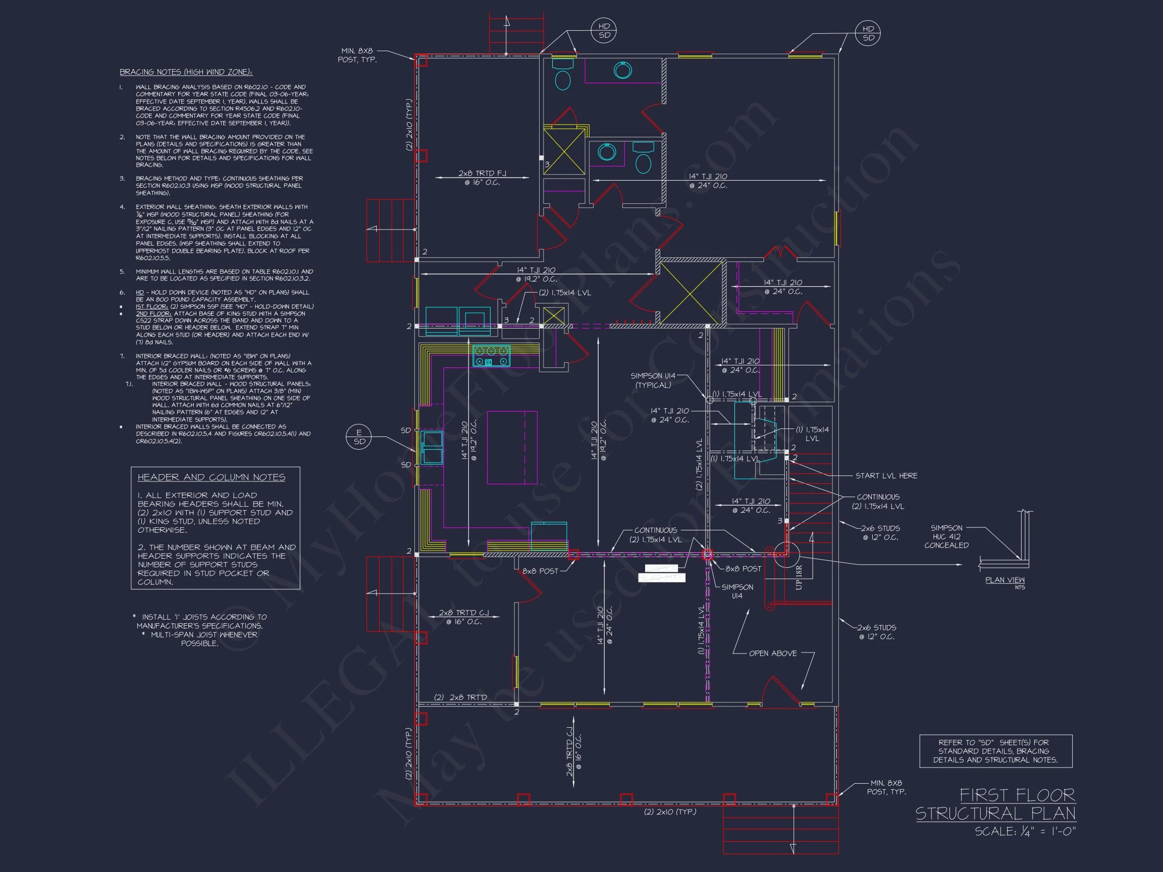 17-1189 HOUSE PLAN - Southern Colonial Farmhouse House Plan with Detailed CAD Designs 10 Southern Colonial Farmhouse house Plan with Detailed CAD Designs