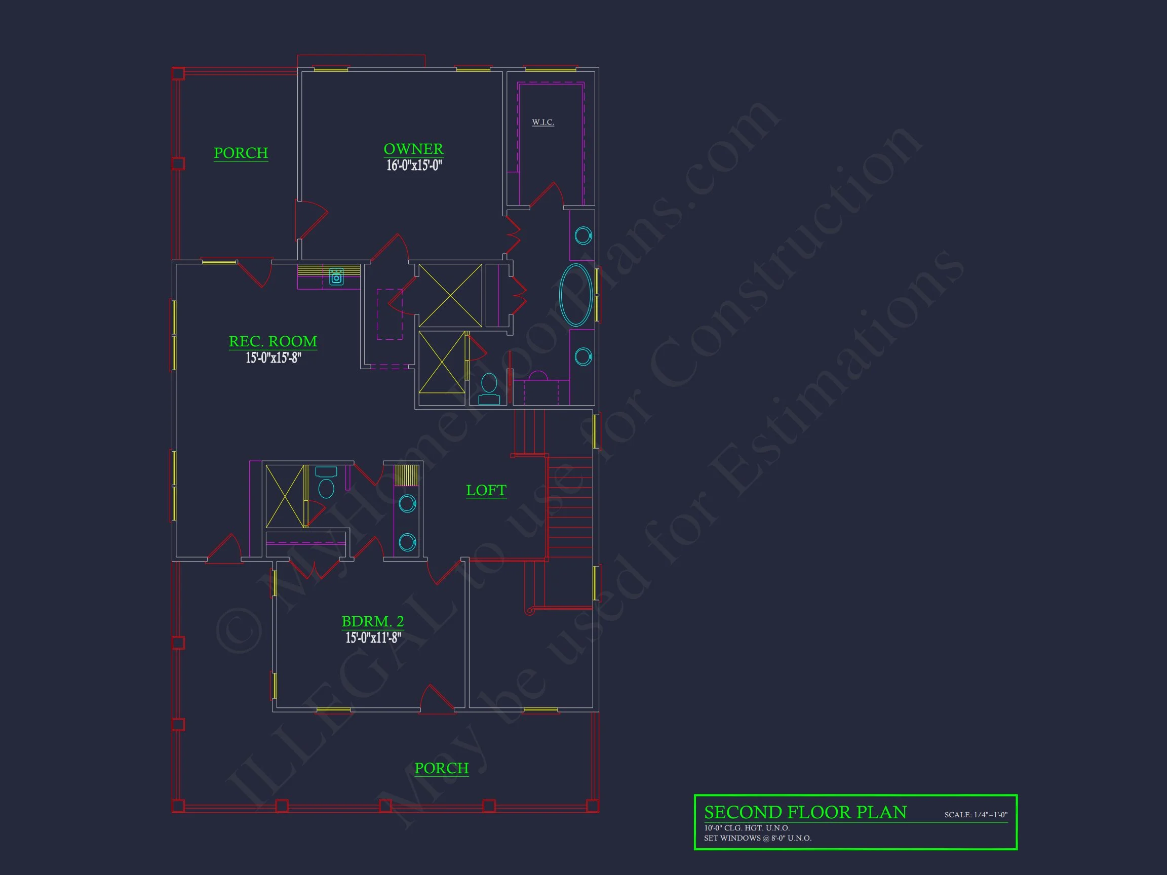 17-1189 HOUSE PLAN - Southern Colonial Farmhouse House Plan with Detailed CAD Designs 6 Southern Colonial Farmhouse house Plan with Detailed CAD Designs