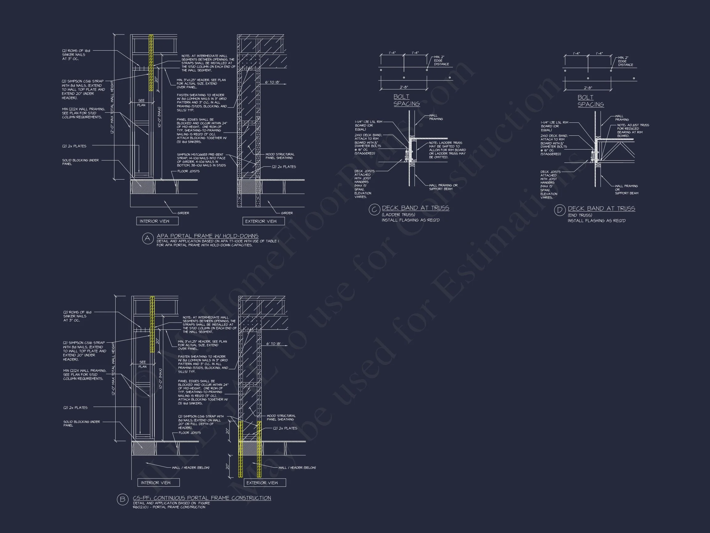 17-1160 HOUSE PLAN - Craftsman Beach House Floor Plan with CAD and Designs 14 Craftsman Beach house Floor Plan with CAD and Designs