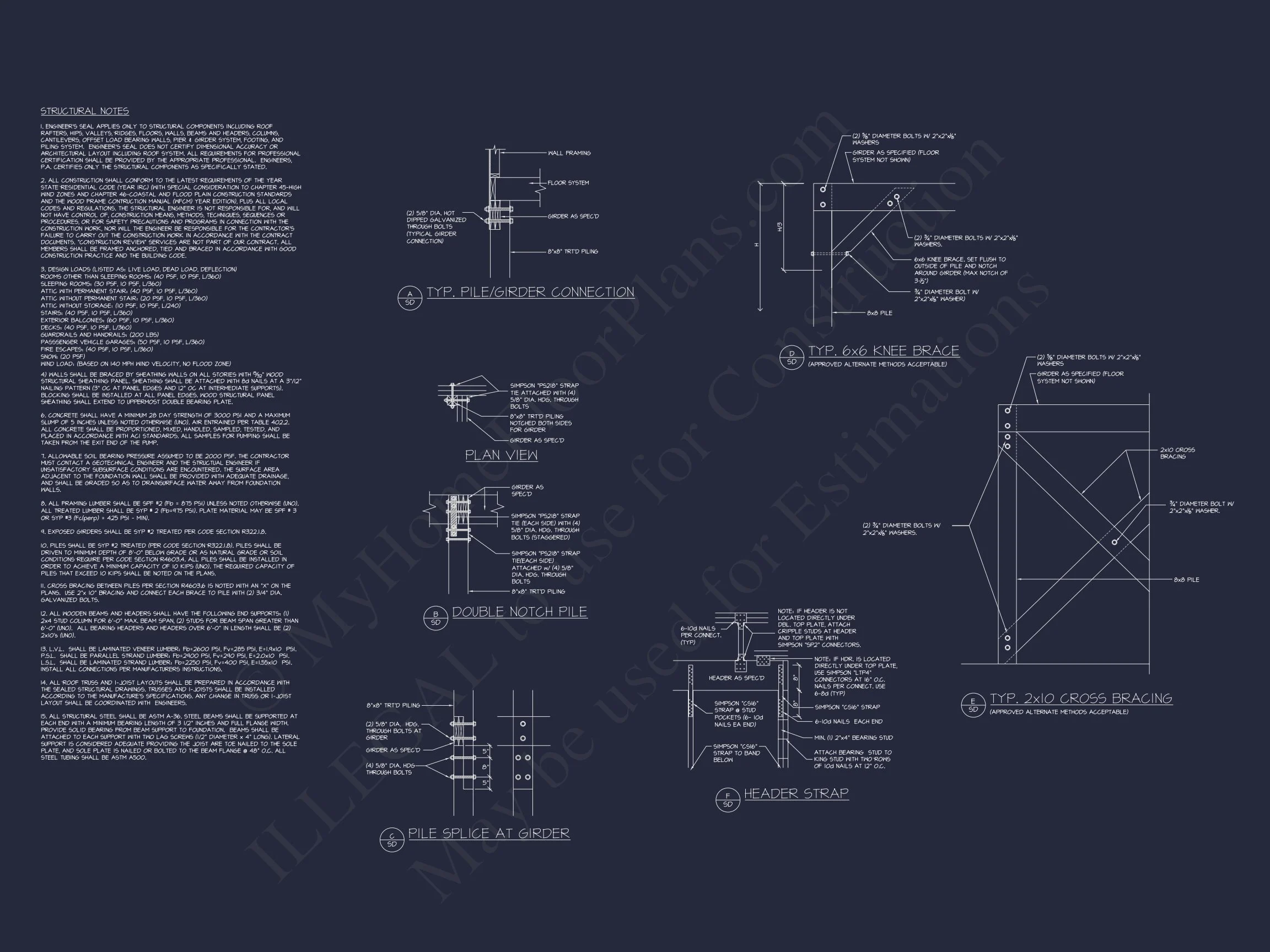 17-1160 HOUSE PLAN - Craftsman Beach House Floor Plan with CAD and Designs 13 Craftsman Beach house Floor Plan with CAD and Designs