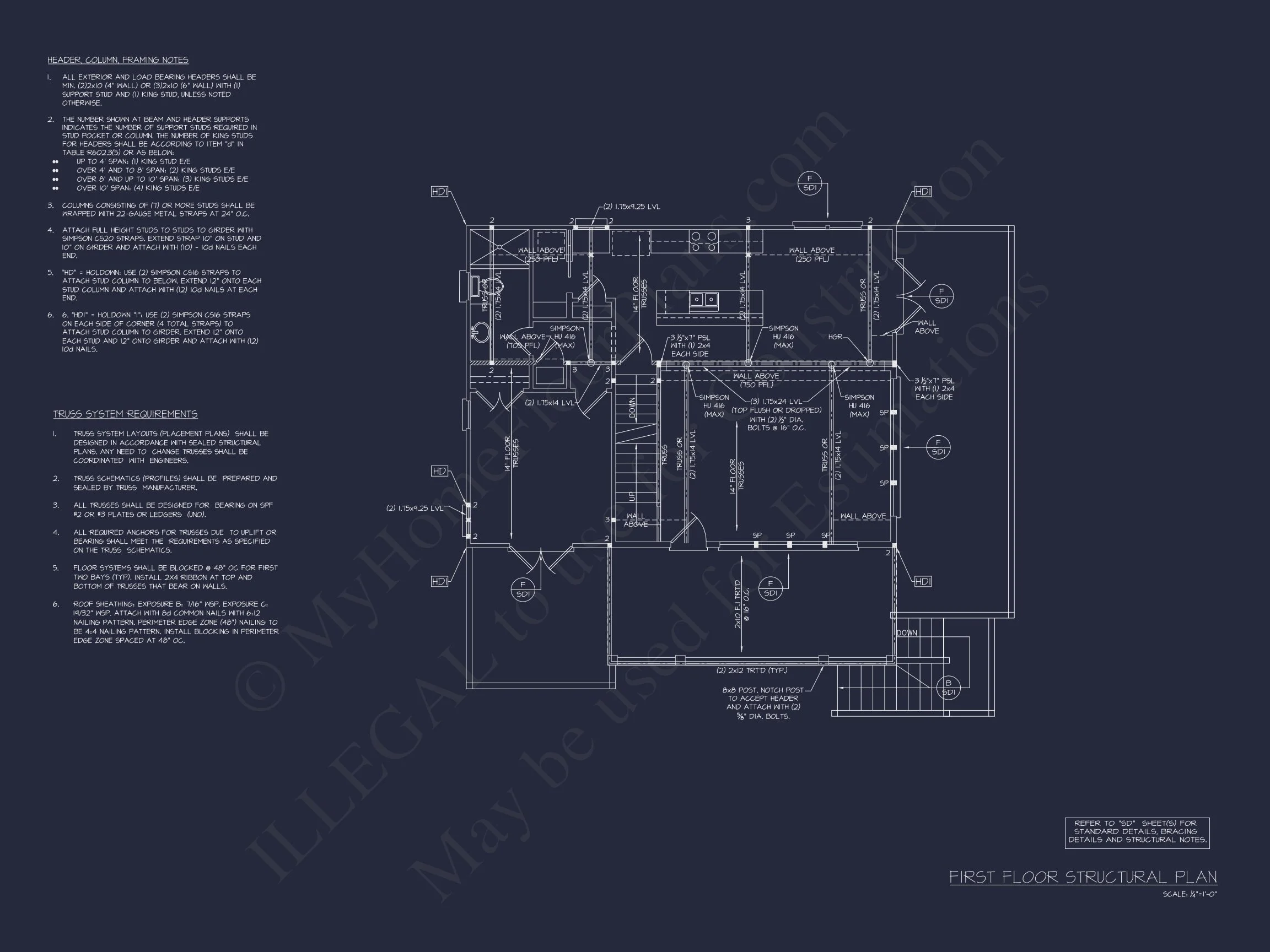17-1160 HOUSE PLAN - Craftsman Beach House Floor Plan with CAD and Designs 10 Craftsman Beach house Floor Plan with CAD and Designs