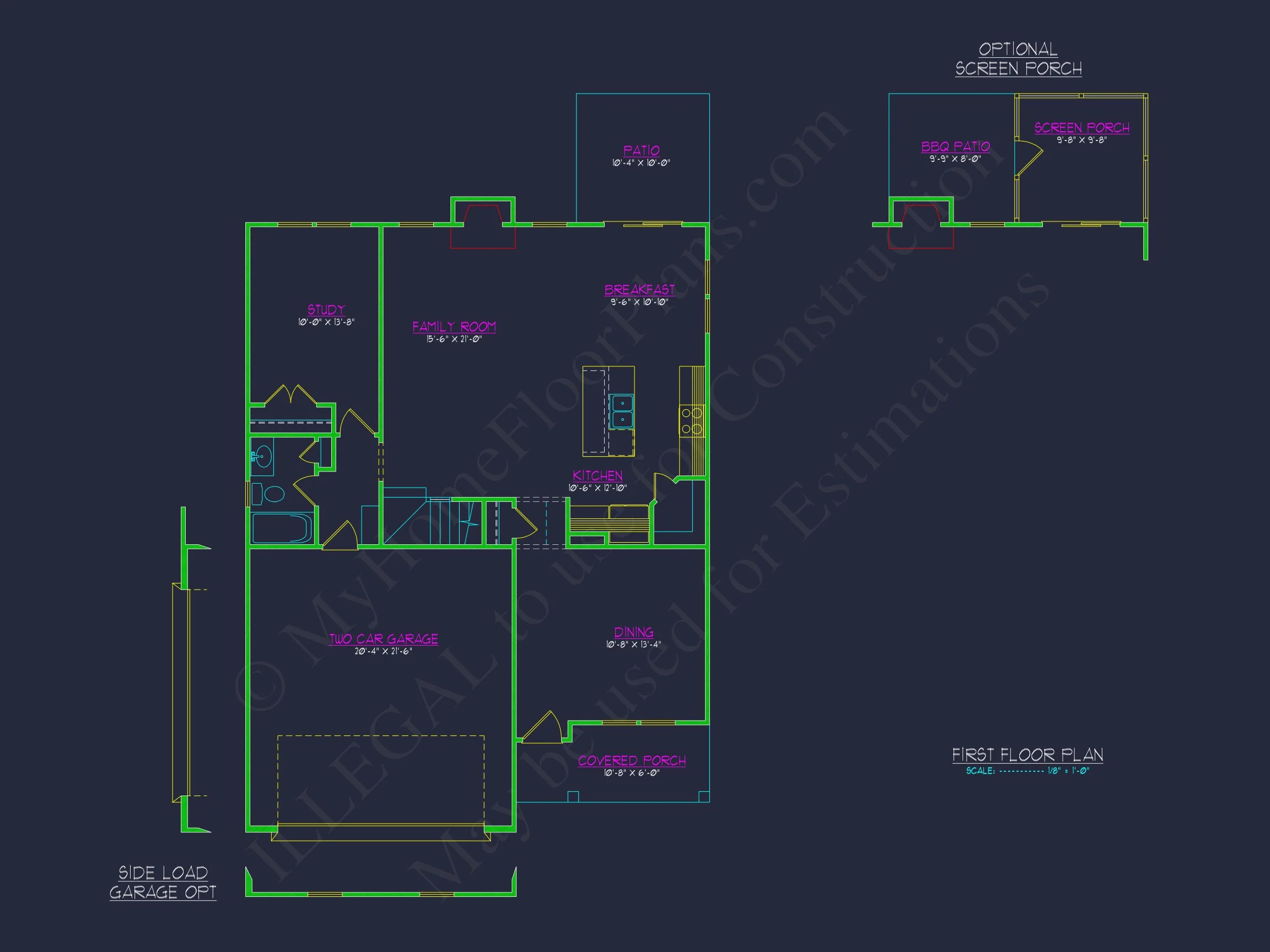 17-1135 HOUSE PLAN - Modern House Plan with Upstairs Bedrooms & Open Floor Design 5 Modern house Plan with Upstairs Bedrooms & Open Floor Design