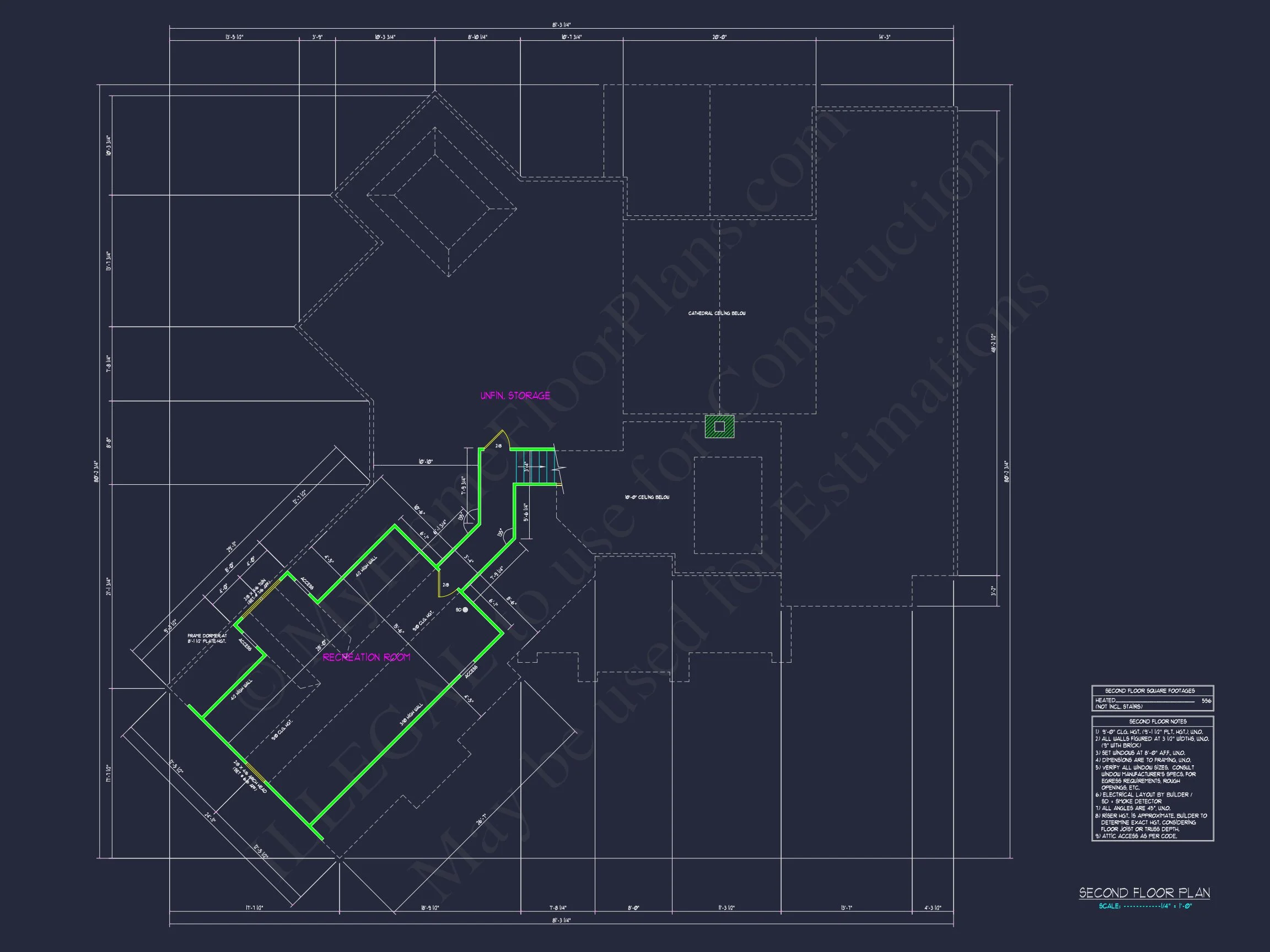17-1039 HOUSE PLAN - Beautiful Craftsman House Plan with Detailed Floor Designs 7 Beautiful Craftsman house Plan with Detailed Floor Designs