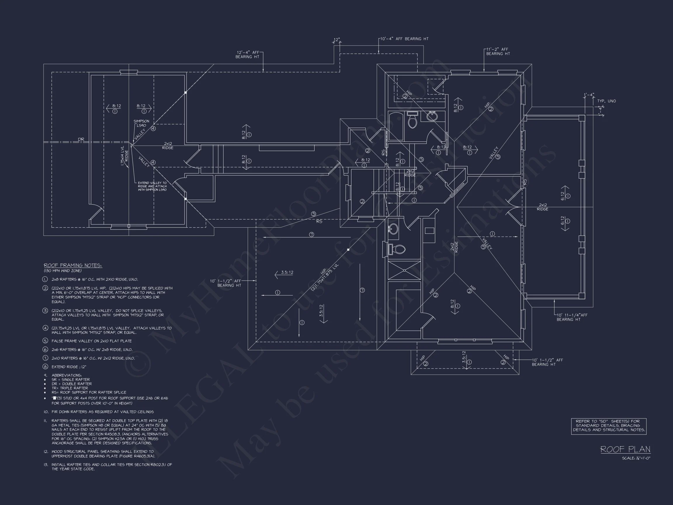 17-1006 HOUSE PLAN - Elegant House Plan with 2 Story Floors, CAD Designs & Blueprints 19 Elegant house Plan with 2 Story Floors, CAD Designs & Blueprints