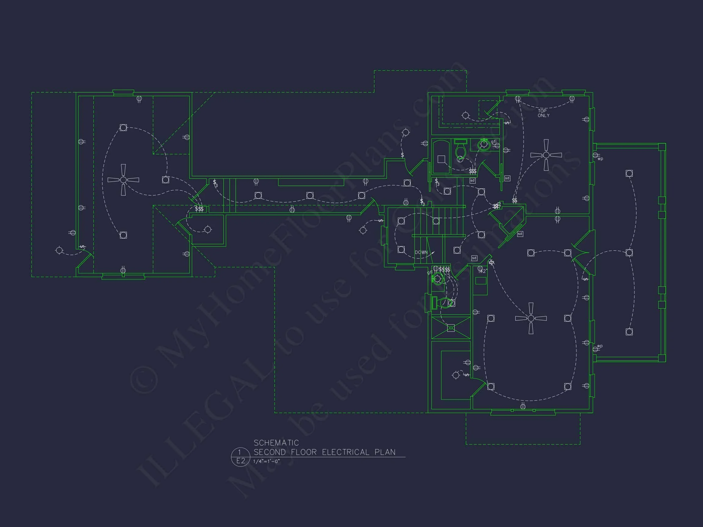 17-1006 HOUSE PLAN - Elegant House Plan with 2 Story Floors, CAD Designs & Blueprints 15 Elegant house Plan with 2 Story Floors, CAD Designs & Blueprints