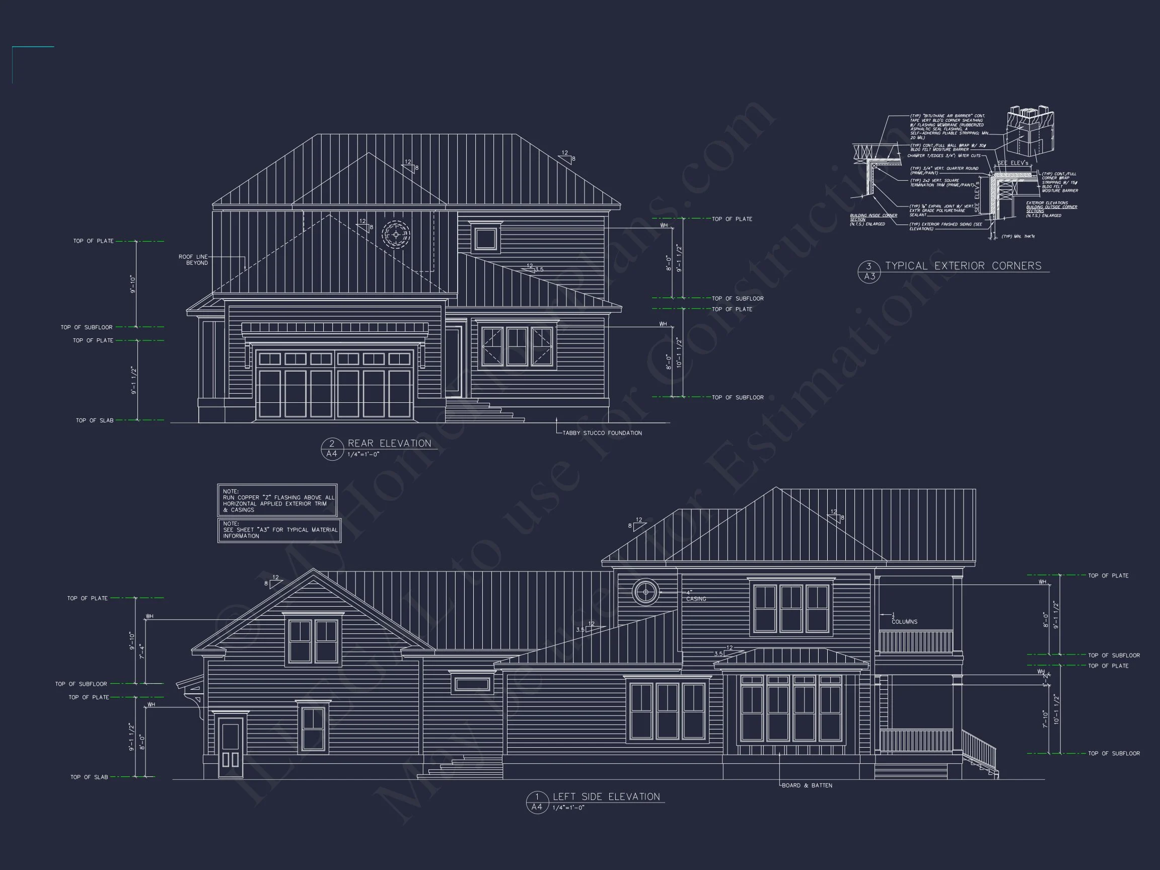 16-OPPER HOUSE PLAN - Bright Beach House Plan with Detailed Blueprint Design 4 Bright Beach house Plan with Detailed Blueprint Design