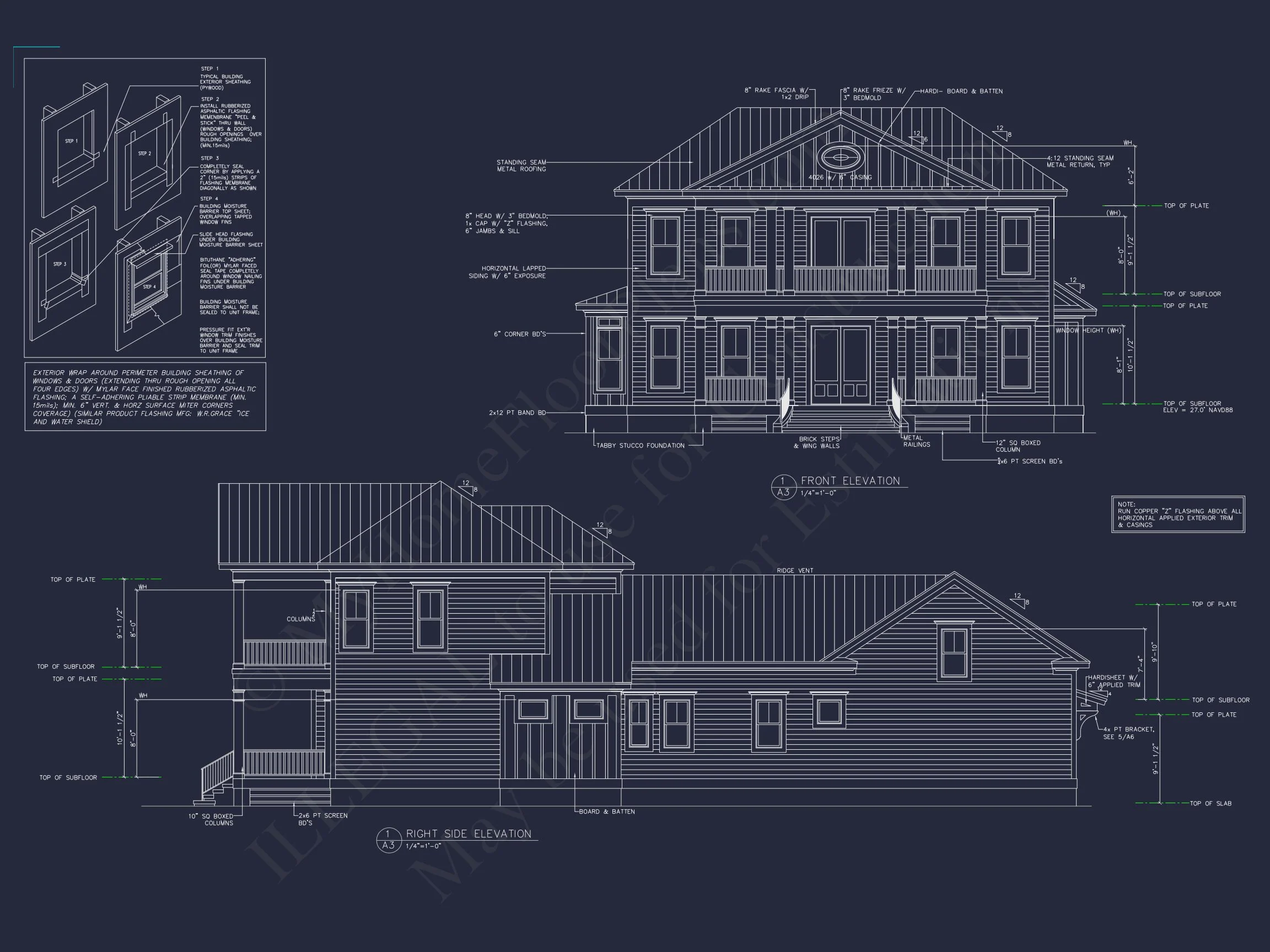 16-OPPER HOUSE PLAN - Bright Beach House Plan with Detailed Blueprint Design 3 Bright Beach house Plan with Detailed Blueprint Design