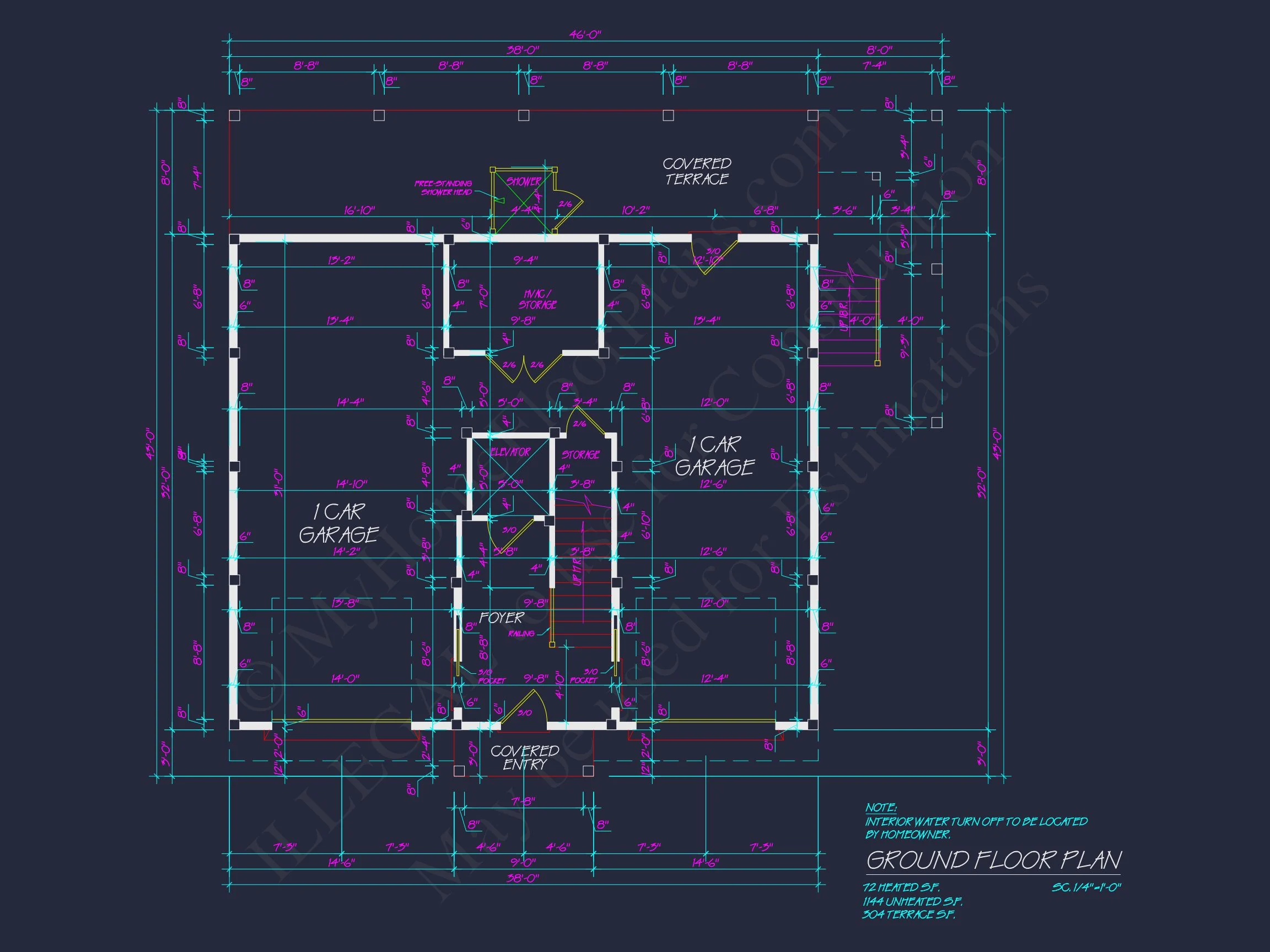 16-1818 HOUSE PLAN - Beautiful 3-Story Coastal House Plan with CAD Blueprints 12 Beautiful 3-Story Coastal house Plan with CAD Blueprints