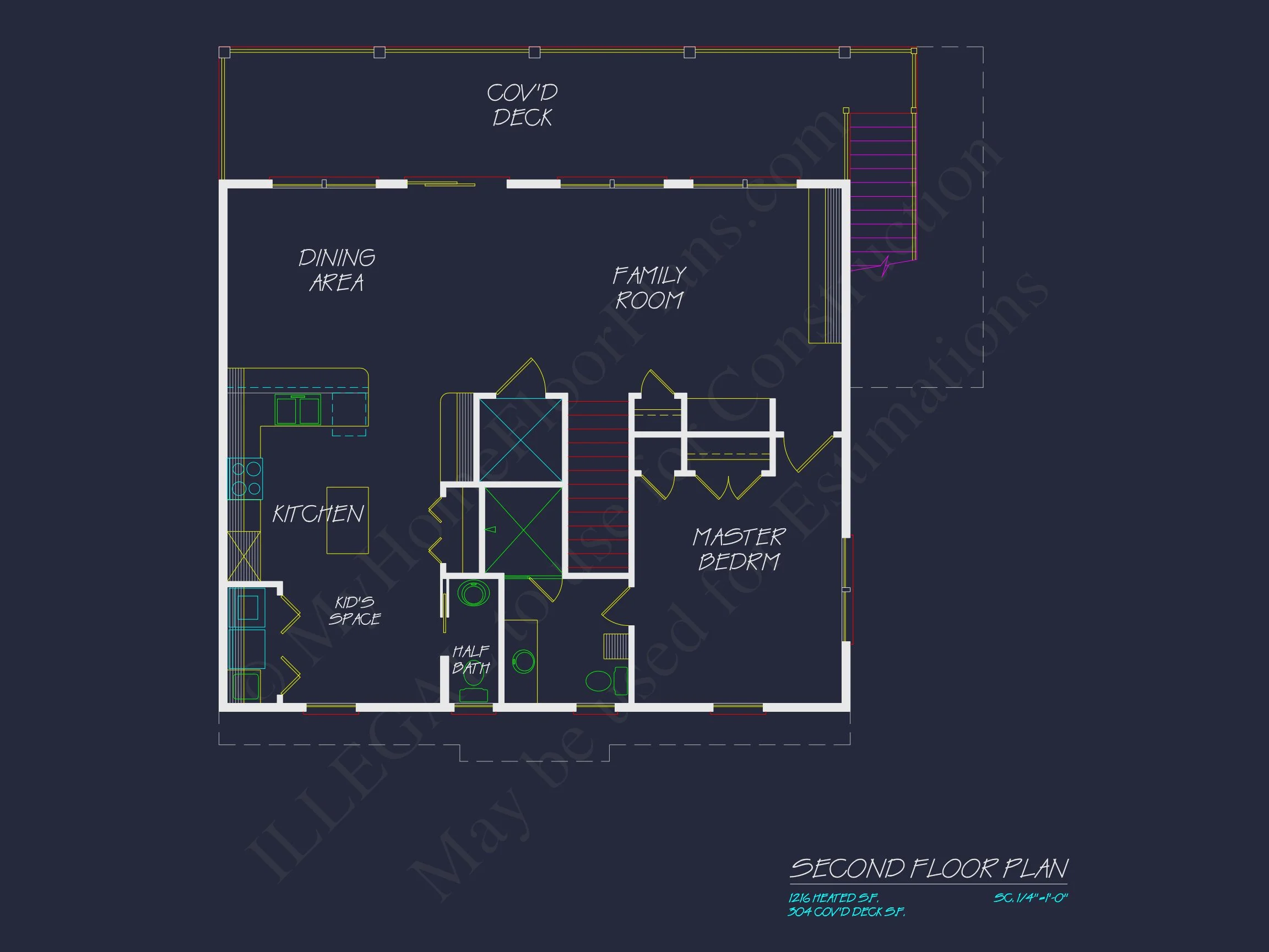 16-1818 HOUSE PLAN - Beautiful 3-Story Coastal House Plan with CAD Blueprints 11 Beautiful 3-Story Coastal house Plan with CAD Blueprints
