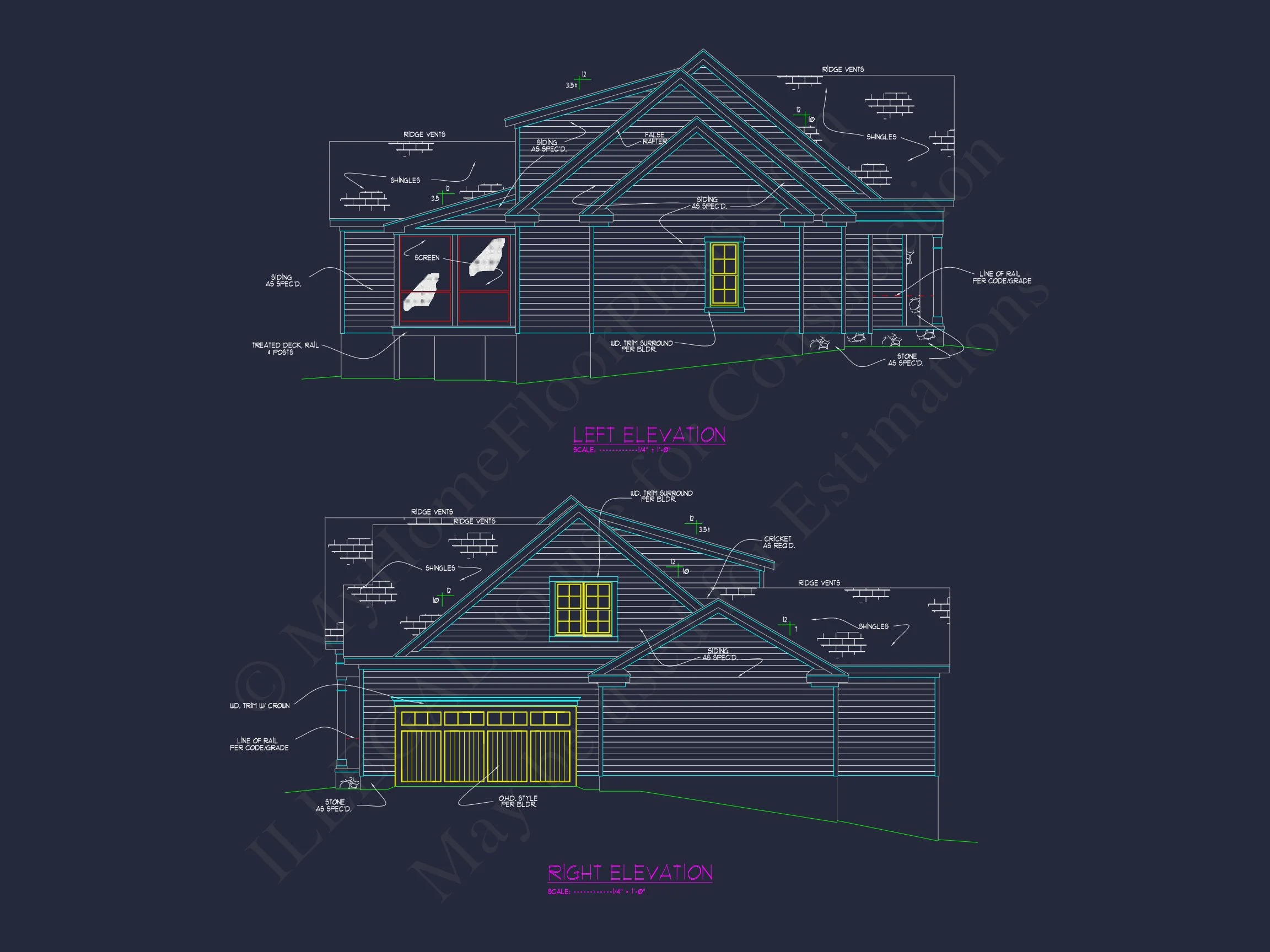 16-1735 HOUSE PLAN - Elegant House Plan with Spacious Floor Plans, Blueprint Designs 4 Elegant house Plan with Spacious Floor Plans, Blueprint Designs