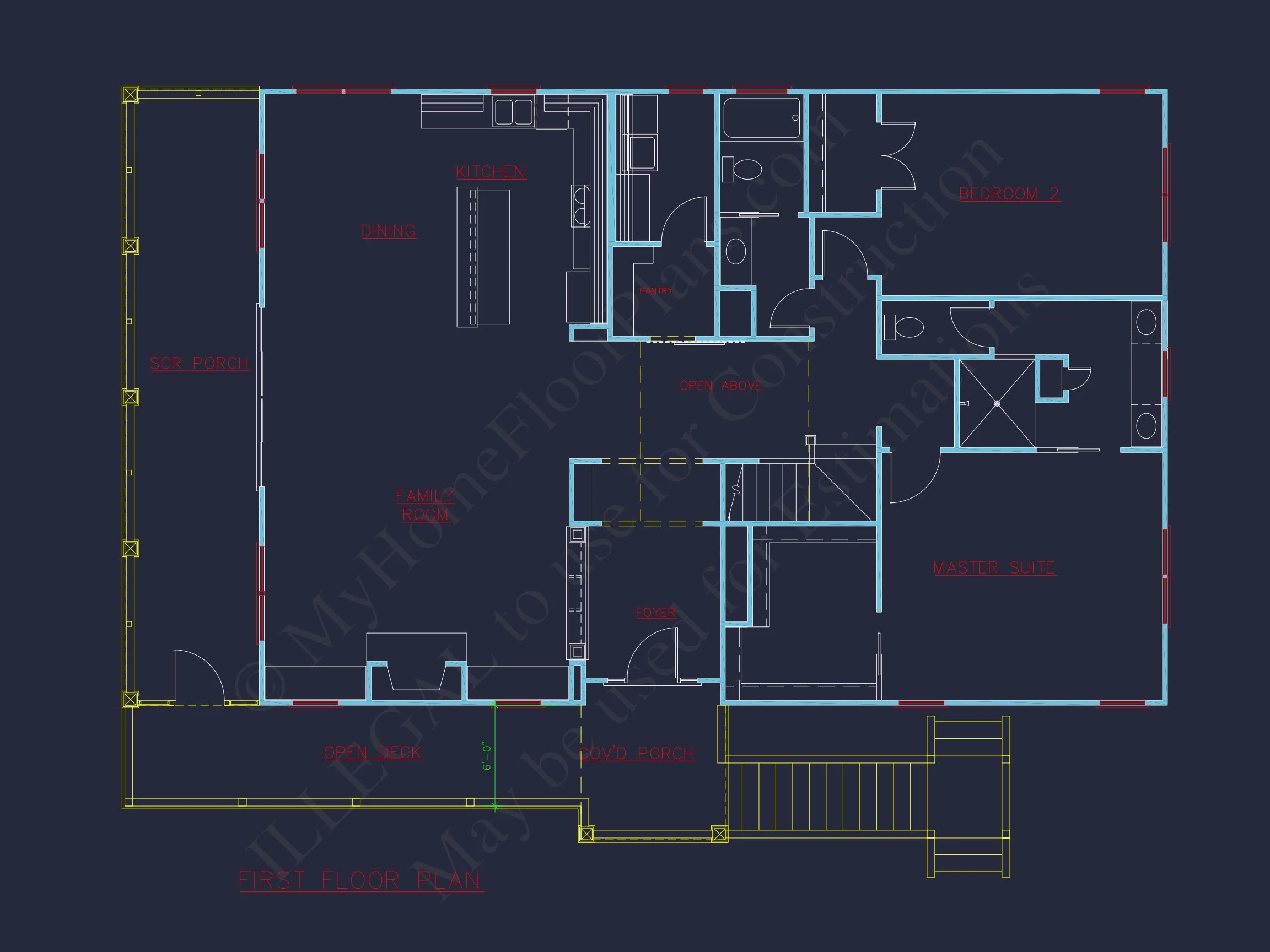 16-1698 HOUSE PLAN - Classic Two-Story House Floor Plan with a Craftsman Touch 8 Classic Two-Story house Floor Plan with a Craftsman Touch