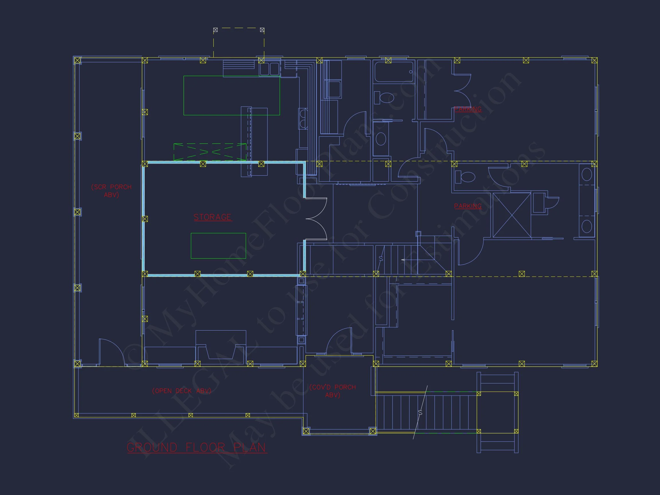 16-1698 HOUSE PLAN - Classic Two-Story House Floor Plan with a Craftsman Touch 7 Classic Two-Story house Floor Plan with a Craftsman Touch