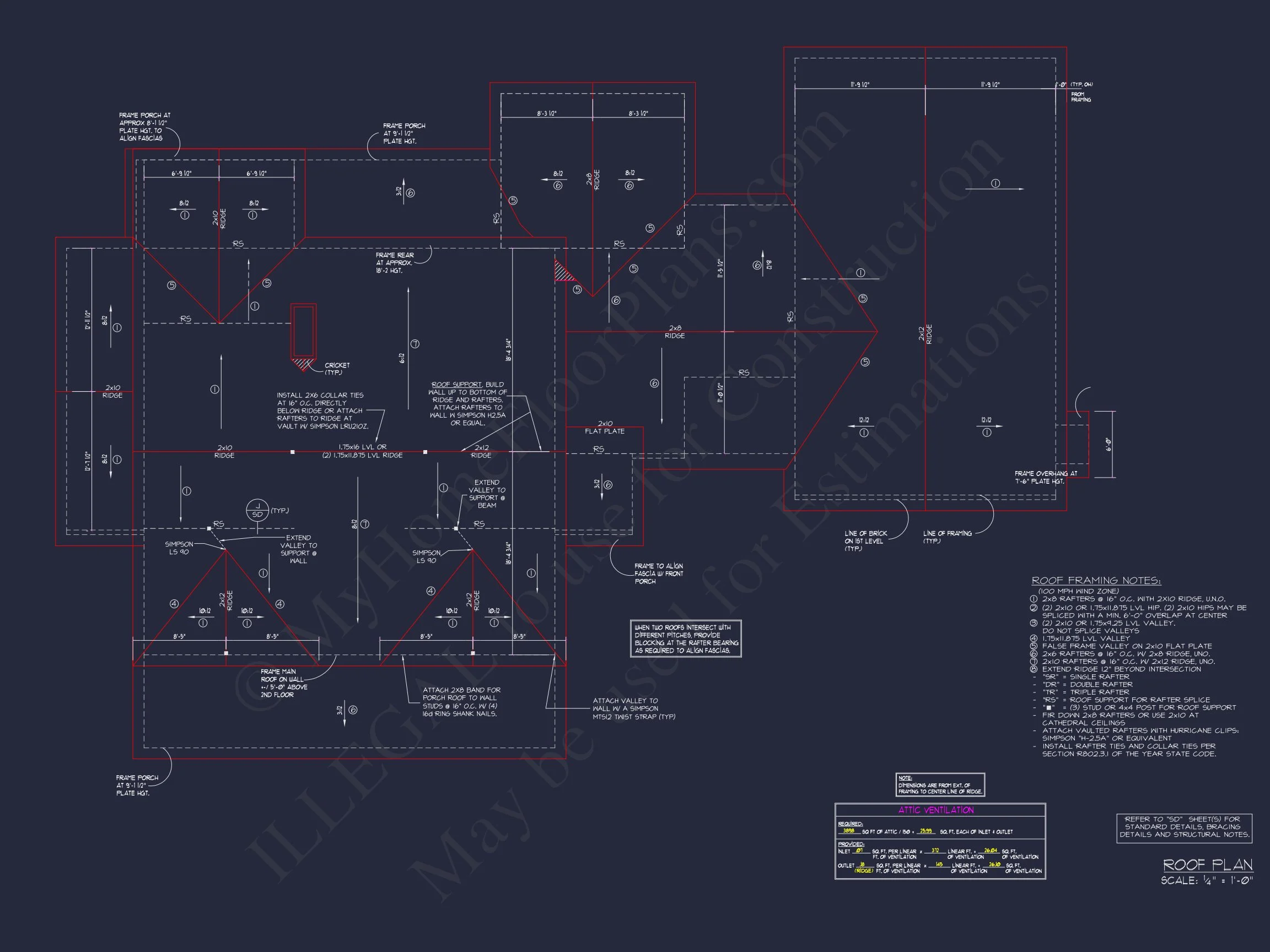 16-1680 HOUSE PLAN - Spacious House Plan with Stunning Blueprint & Architectural Designs 13 Spacious house Plan with Stunning Blueprint & Architectural Designs