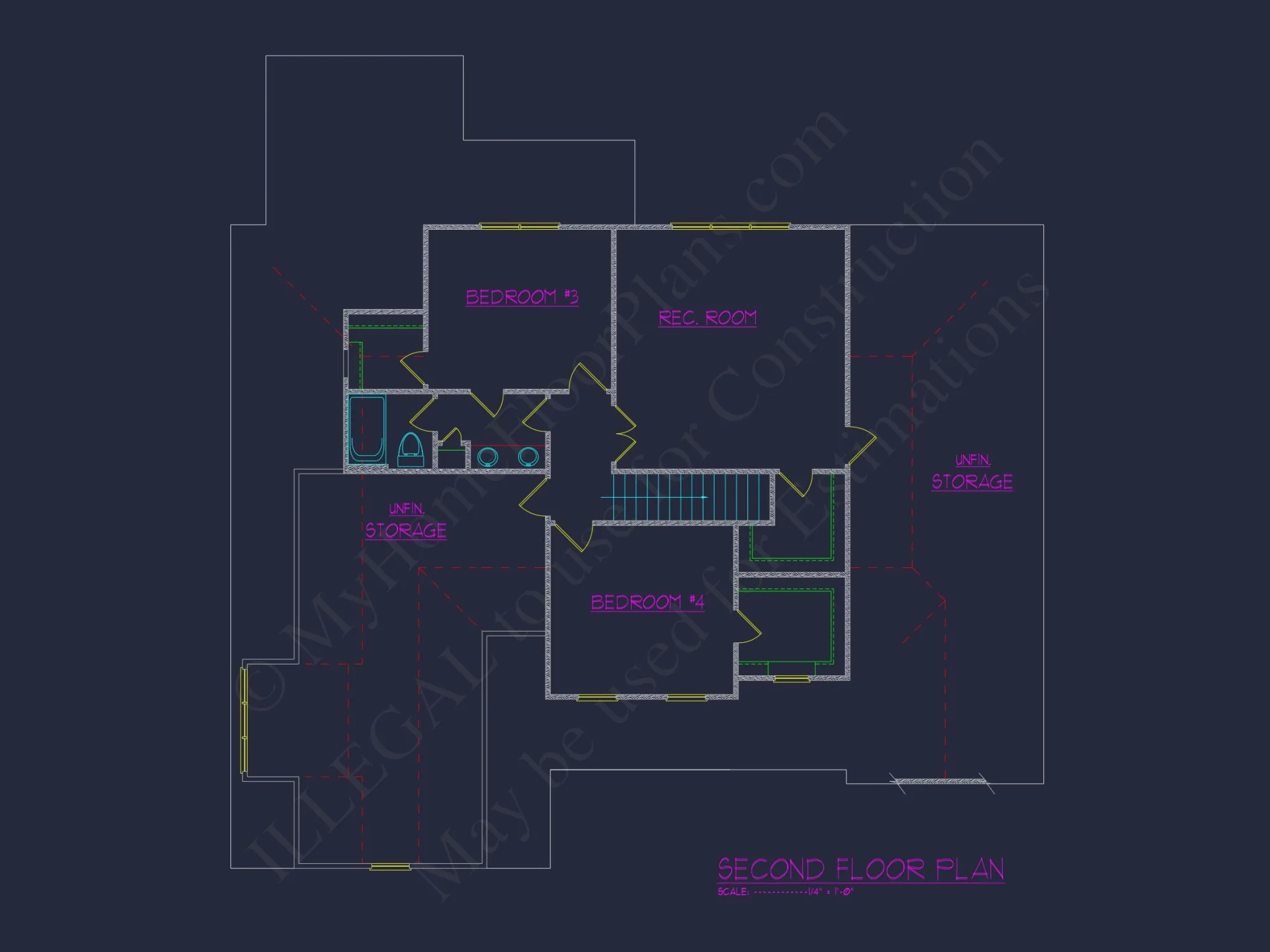 Customizable Craftsman house Plan with 2-Story Floor Blueprint