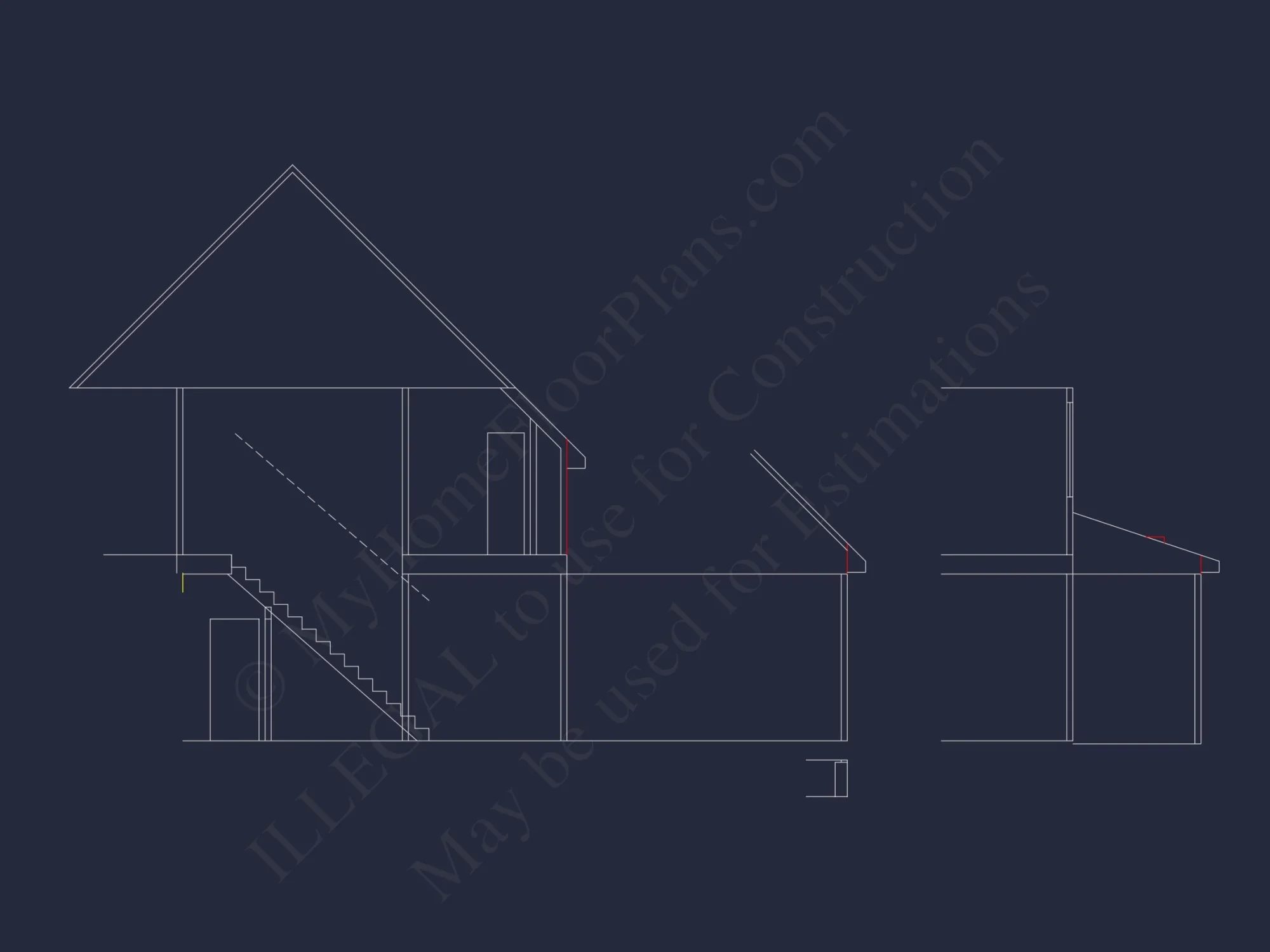 Craftsman house Floor Plan: Detailed Blueprint for 2-Story Designs