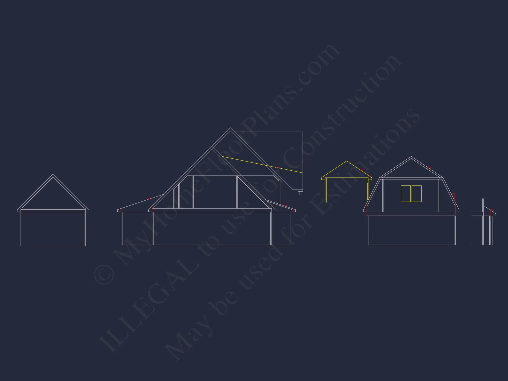 Craftsman house Floor Plan: Detailed Blueprint for 2-Story Designs
