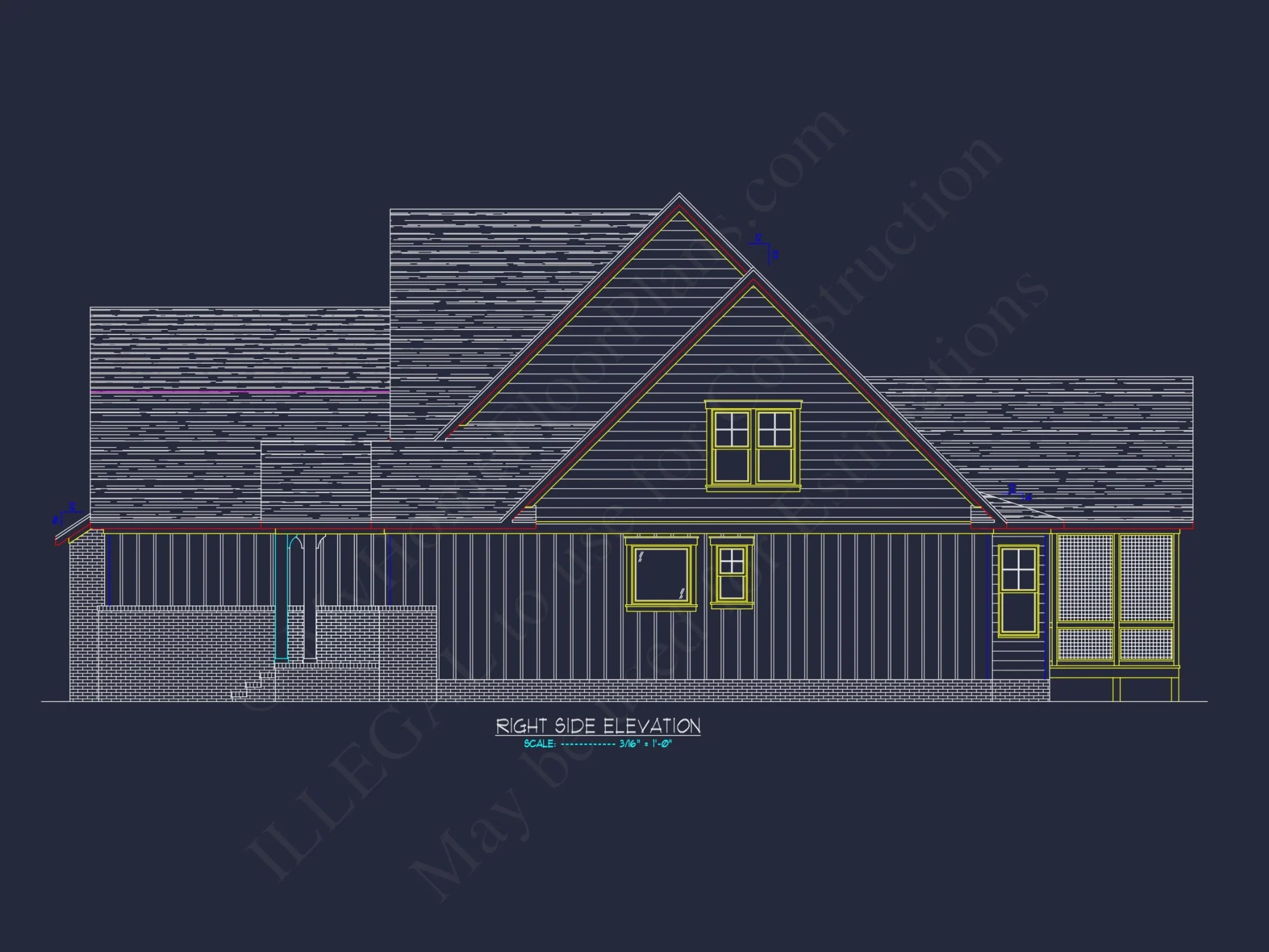 Craftsman house Floor Plan: Detailed Blueprint for 2-Story Designs