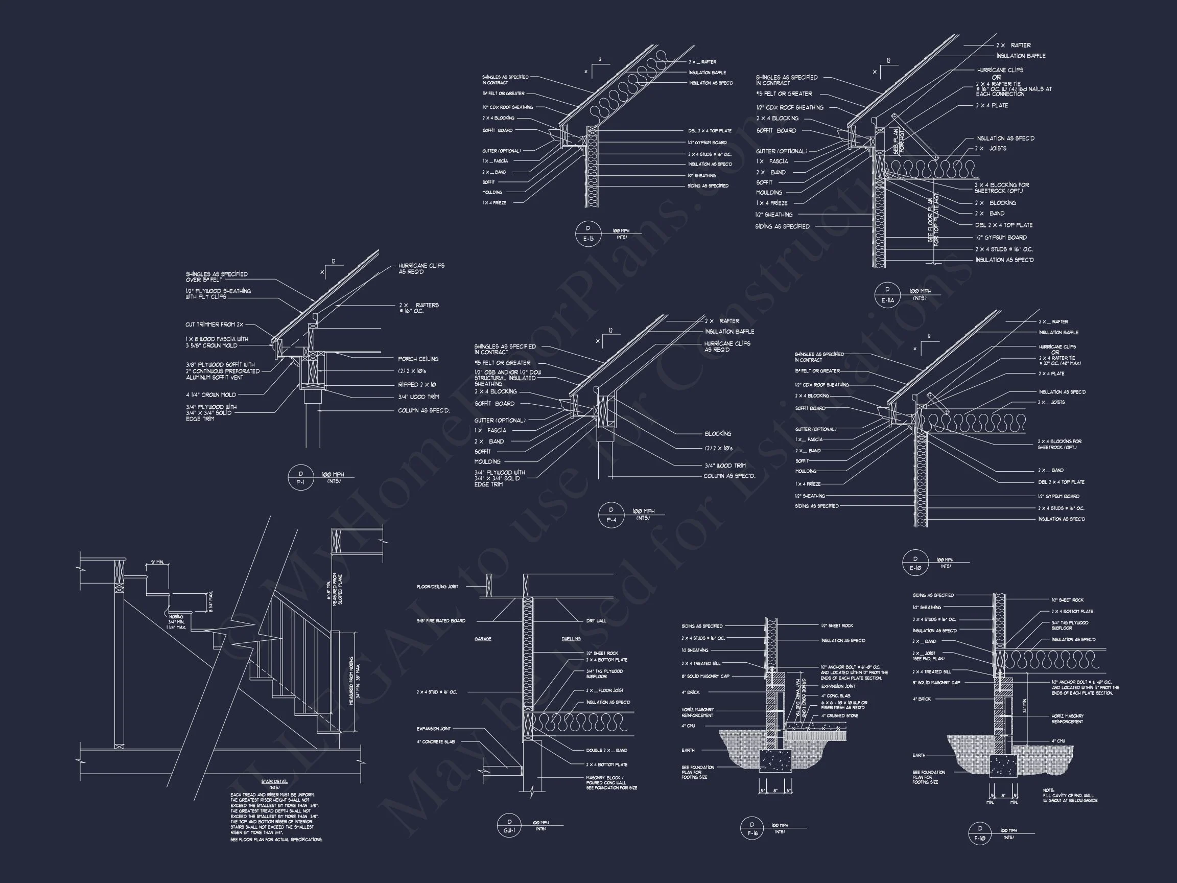 16-1606 HOUSE PLAN - Custom House Plan with 3 Beds, 3.5 Baths, and CAD Designs 13 Custom house Plan with 3 Beds, 3.5 Baths, and CAD Designs