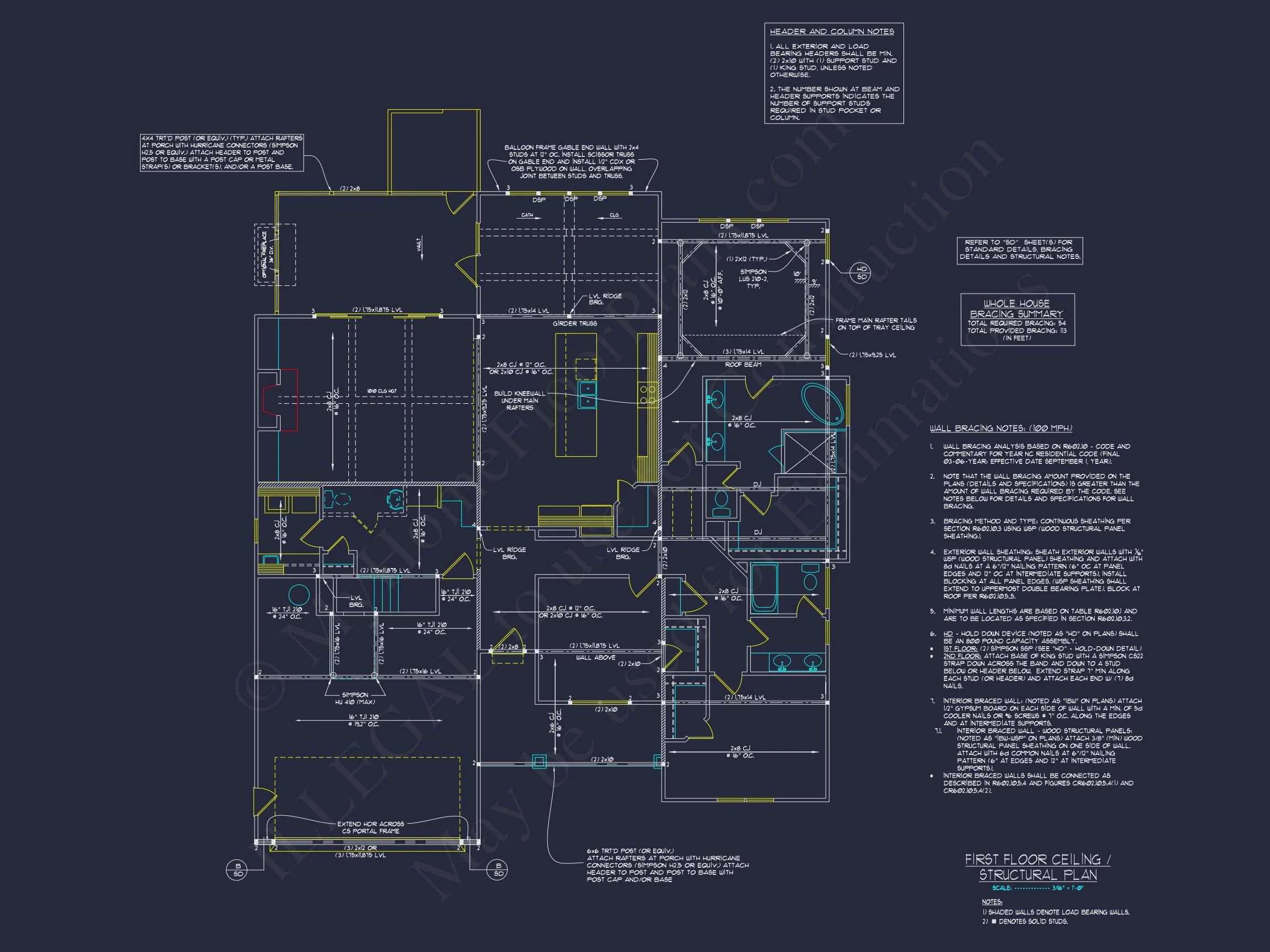 16-1606 HOUSE PLAN - Custom House Plan with 3 Beds, 3.5 Baths, and CAD Designs 9 Custom house Plan with 3 Beds, 3.5 Baths, and CAD Designs