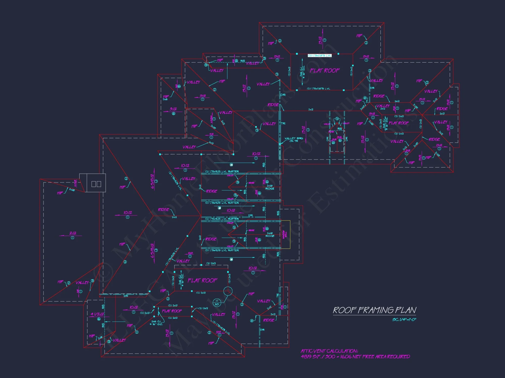 Spacious house Plan with Elegant CAD Designs