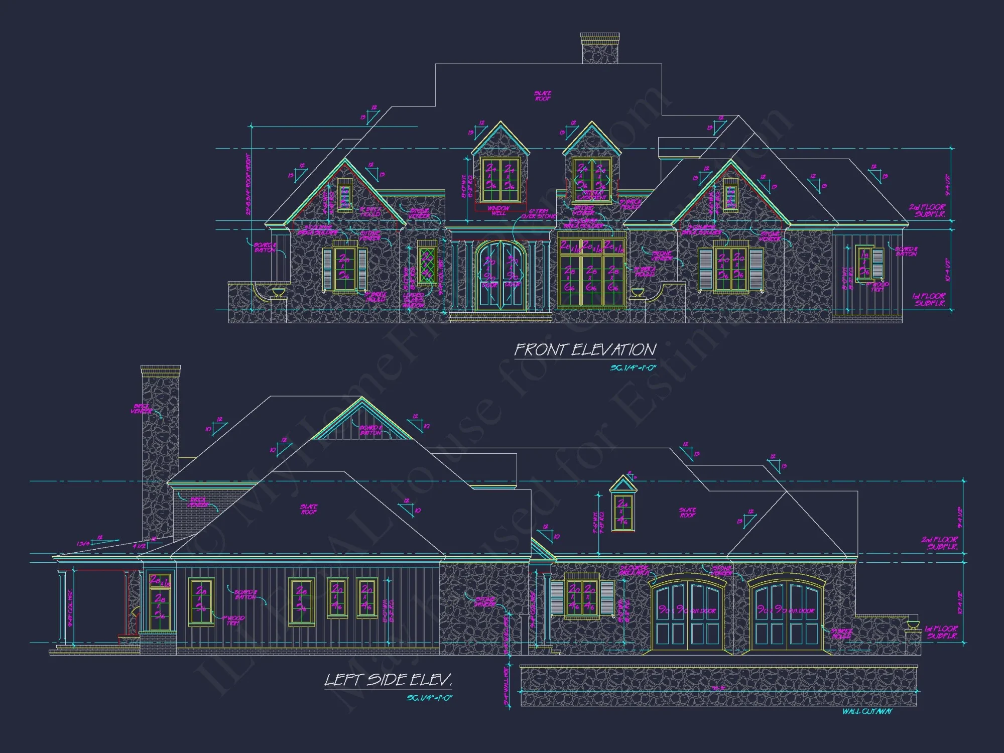 Spacious house Plan with Elegant CAD Designs