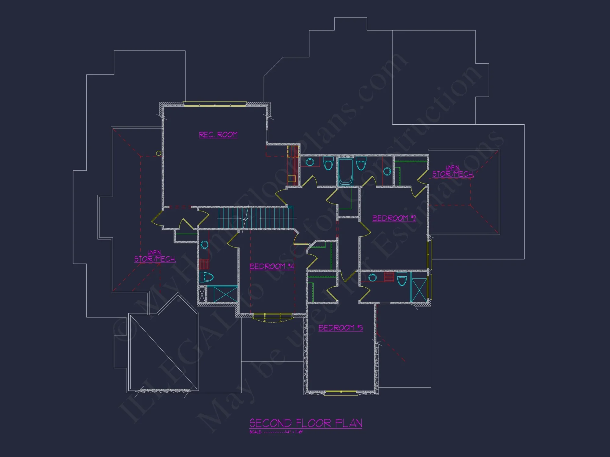 Luxurious house Plan with Detailed Blueprint Designs