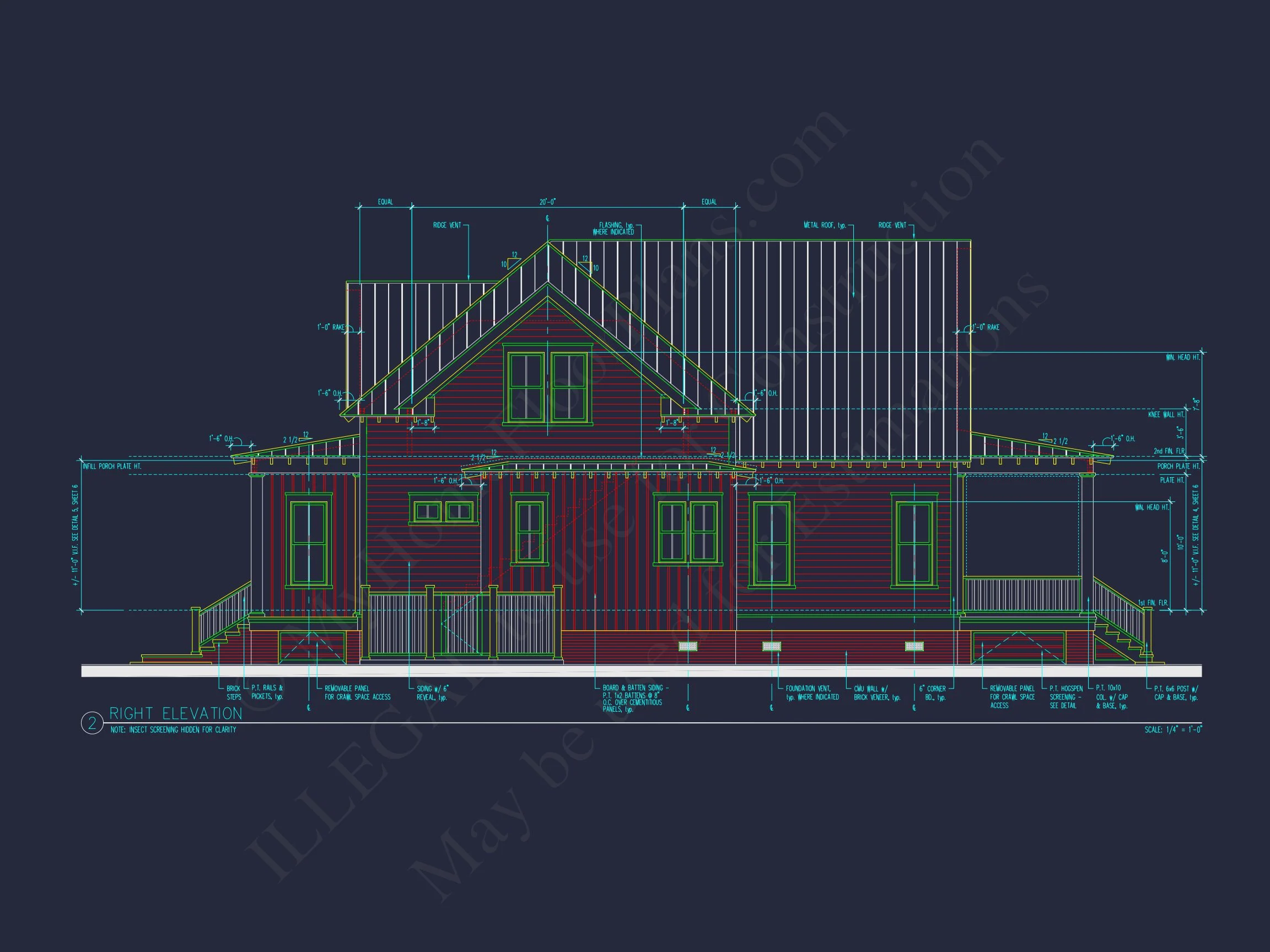 16-1538 HOUSE PLAN - Coastal House Plan with 2 Floors, CAD Designs & Garage Space 6 Coastal house Plan with 2 Floors, CAD Designs & Garage Space