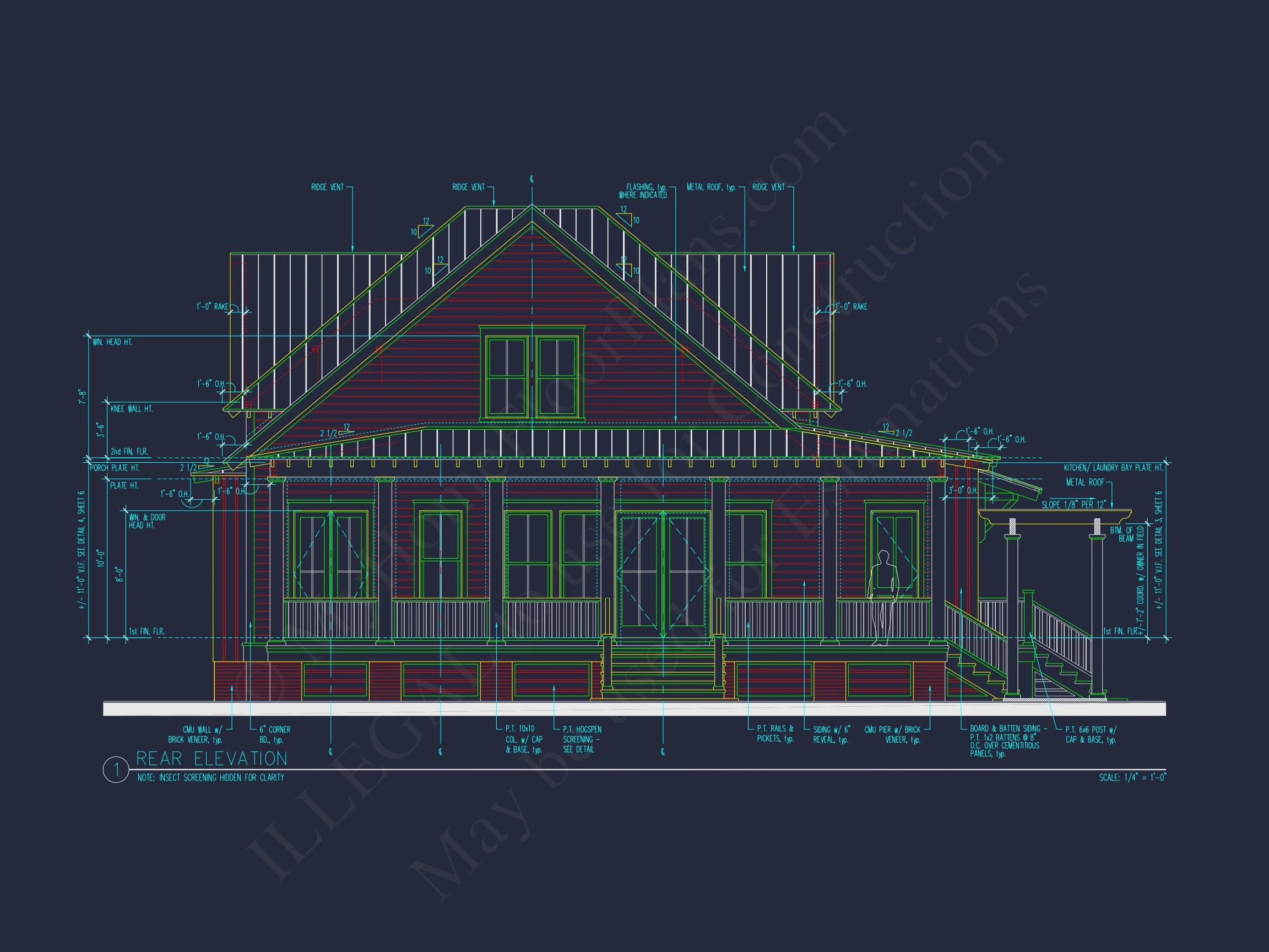 16-1538 HOUSE PLAN - Coastal House Plan with 2 Floors, CAD Designs & Garage Space 5 Coastal house Plan with 2 Floors, CAD Designs & Garage Space