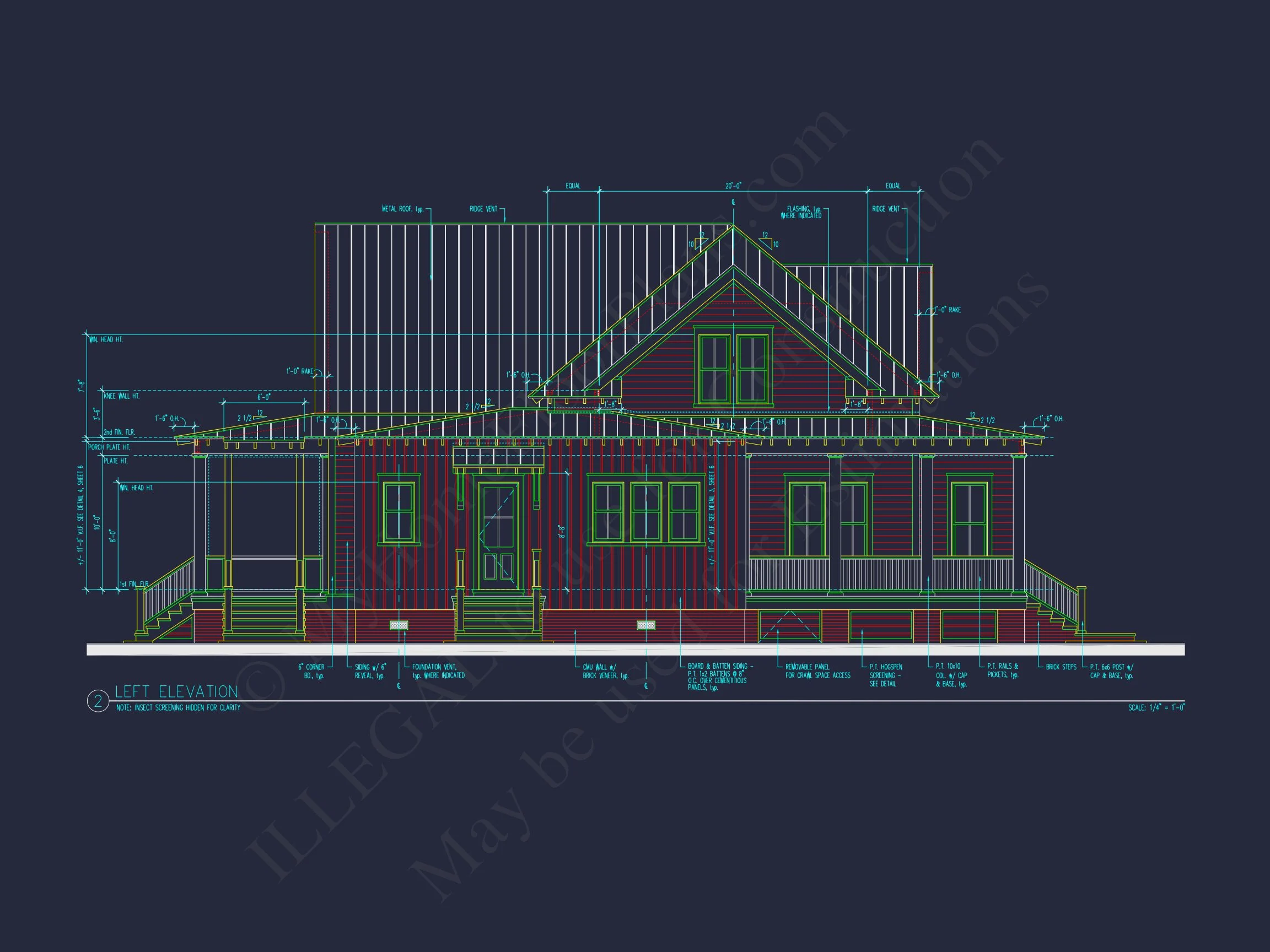 16-1538 HOUSE PLAN - Coastal House Plan with 2 Floors, CAD Designs & Garage Space 4 Coastal house Plan with 2 Floors, CAD Designs & Garage Space